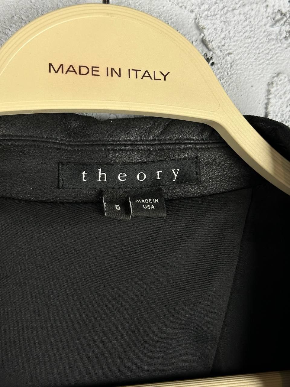 Theory Theory Leather Collar Woman's Luxury Blazer Made In USA Size M / US 6-8 / IT 42-44 - 3 Thumbnail