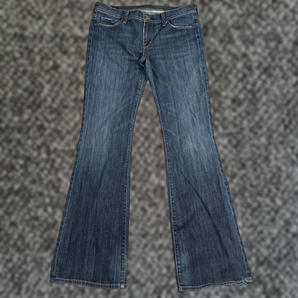 Citizens Of Humanity VINTAGE Citizen of Humanity Women's Flared Jeans Size 30 Blue Low Waist 34 Inseam Size 30" / US 8 / IT 44 - 1 Thumbnail