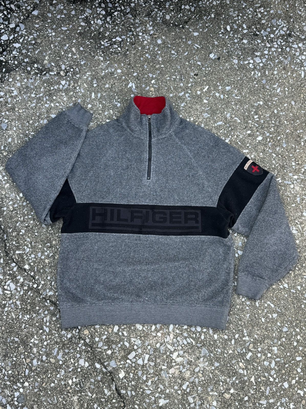 Tommy Hilfiger TOMMY SPELL OUT HALF ZIP !! Size US S / EU 44-46 / 1 - 1 Thumbnail