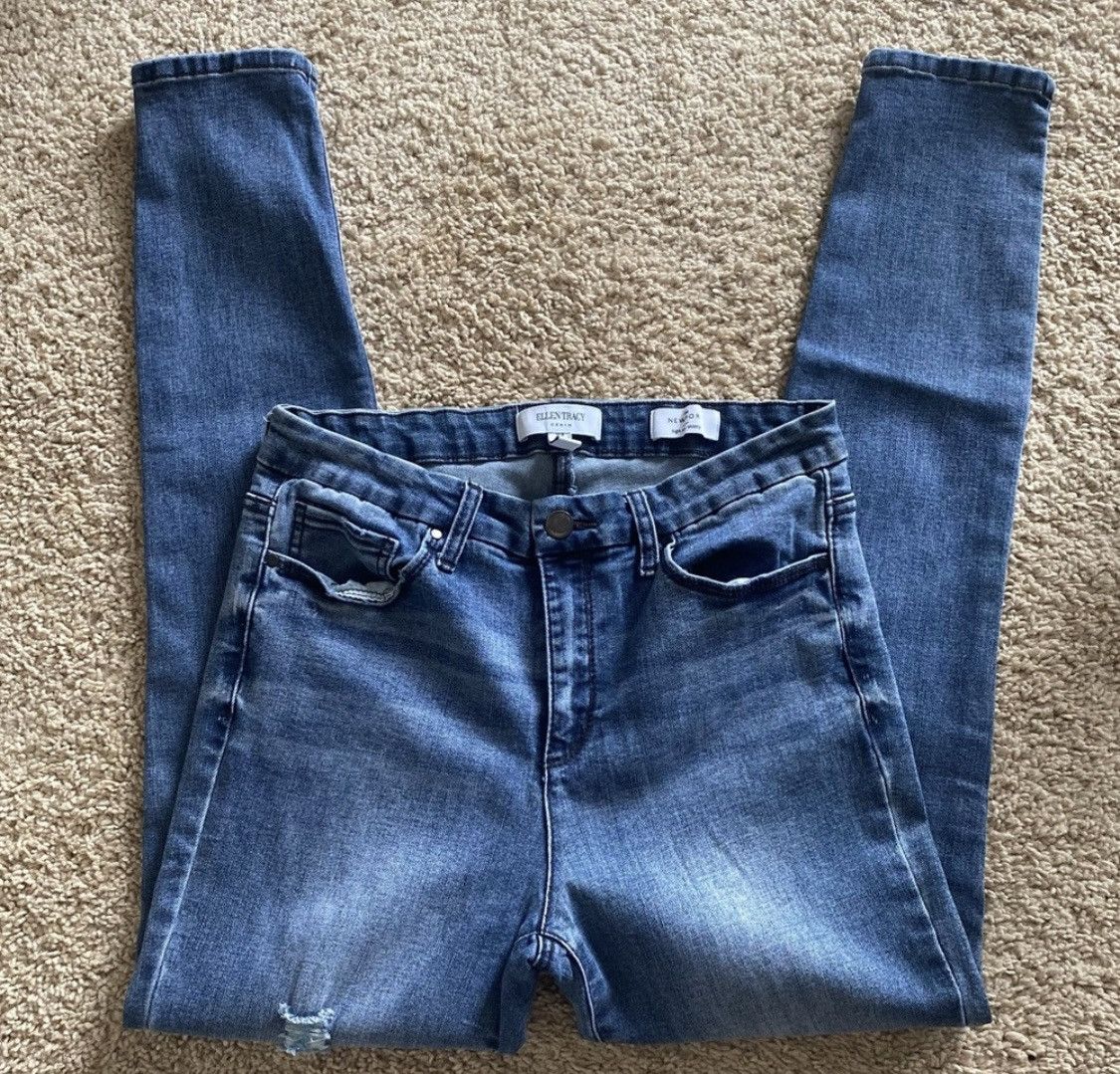 Other ELLEN TRACY DENIM THE NEWPORT HIGH RISE SKINNY JEANS STRETCH Size 30" / US 8 / IT 44 - 7 Thumbnail