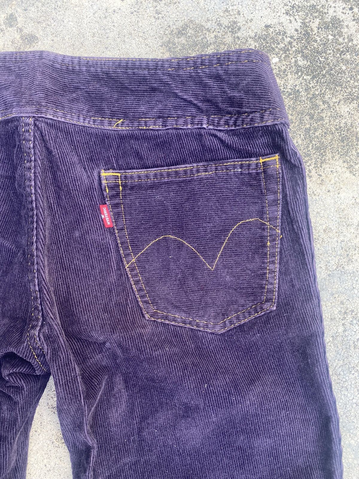 Designer × Hysteric Glamour × Japanese Brand Flare Hysteric Glamour Corduroy Low Rise Bush Pants Size US 27 - 18 Thumbnail