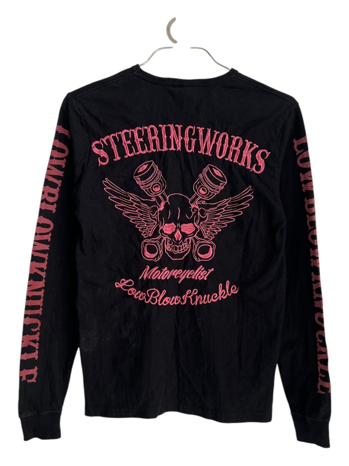The Flat Head Low Blow Knuckle 🇯🇵 "Steering Works" Motorcyclist LS Shirt Size US S / EU 44-46 / 1 - 1 Thumbnail