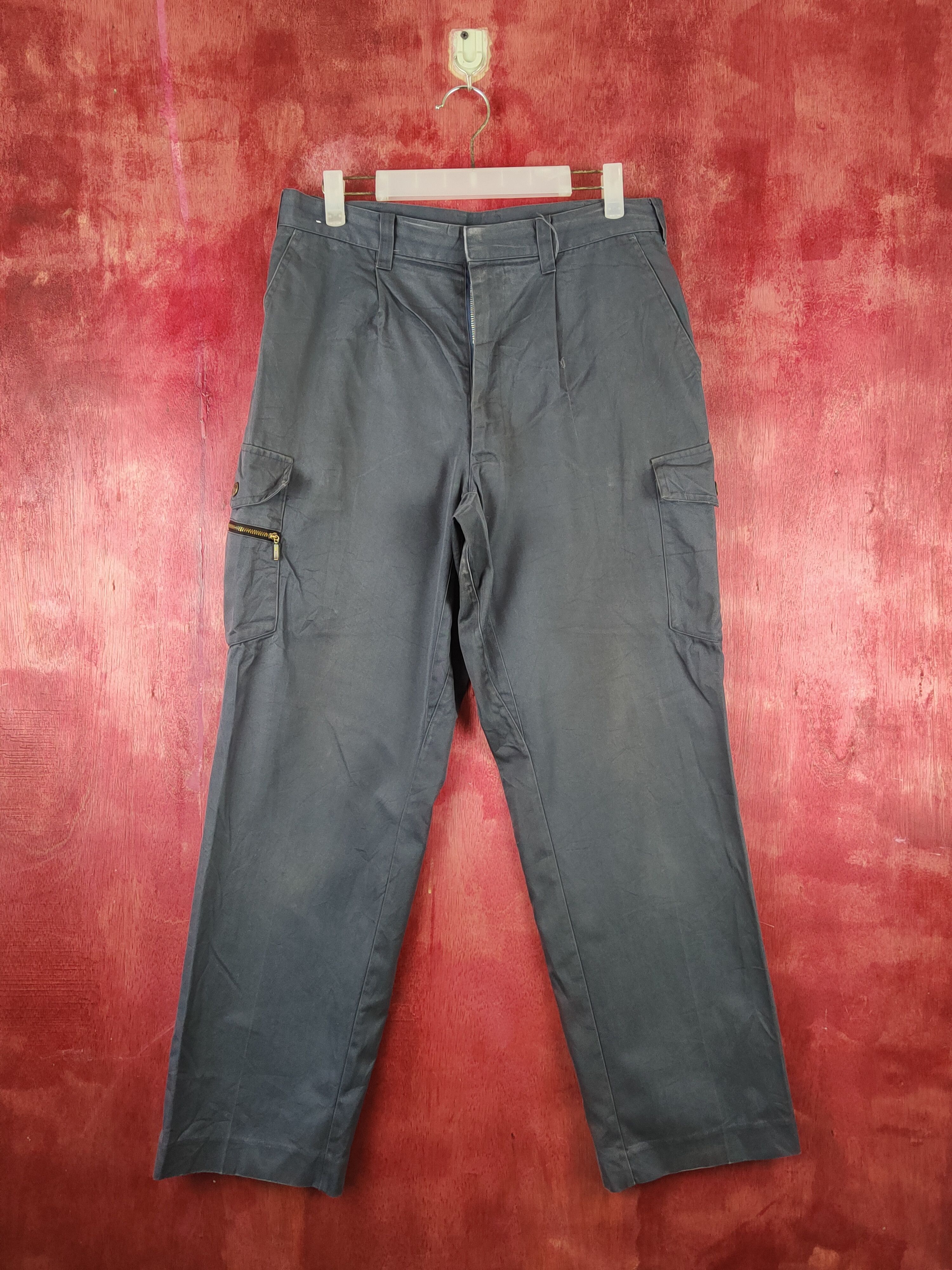 Japanese Brand WB Best Dark Gray Multipocket Tactical Cargo Pants #S1783 Size US 32 / EU 48 - 1 Thumbnail