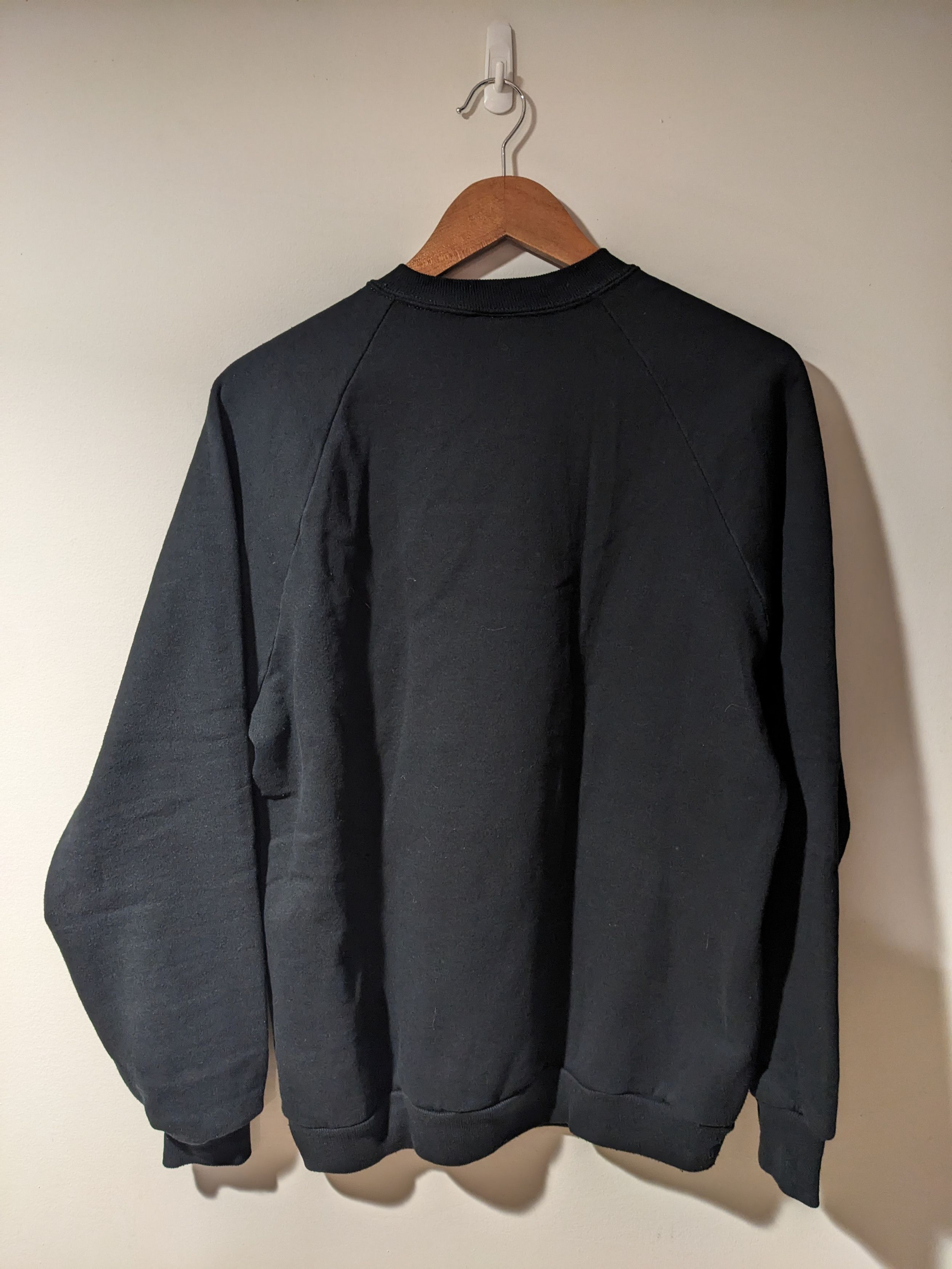Vintage Vintage 90s Wolf Animal Nature Black X-Large Sweatshirt Size US XL / EU 56 / 4 - 6 Thumbnail