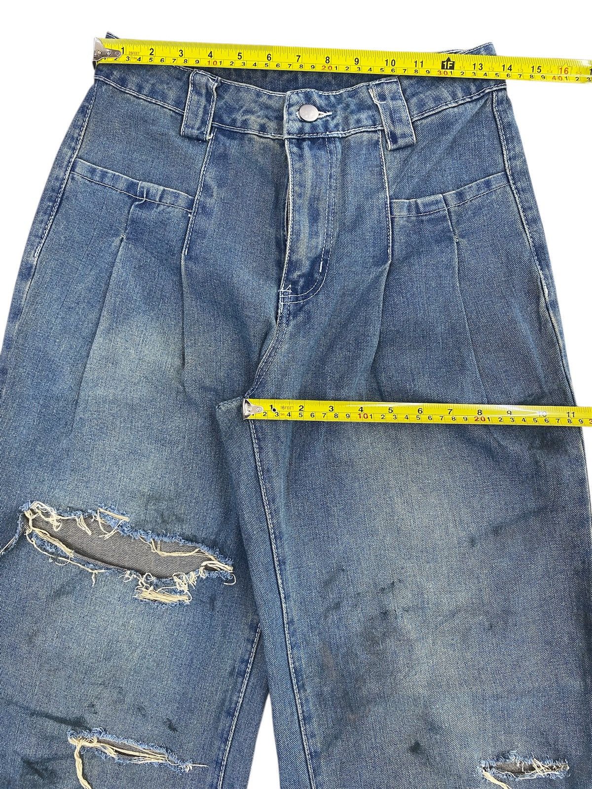 Other Dazy Distressed Hairy Leg Style Baggy Jeans Size US 27 - 5 Thumbnail