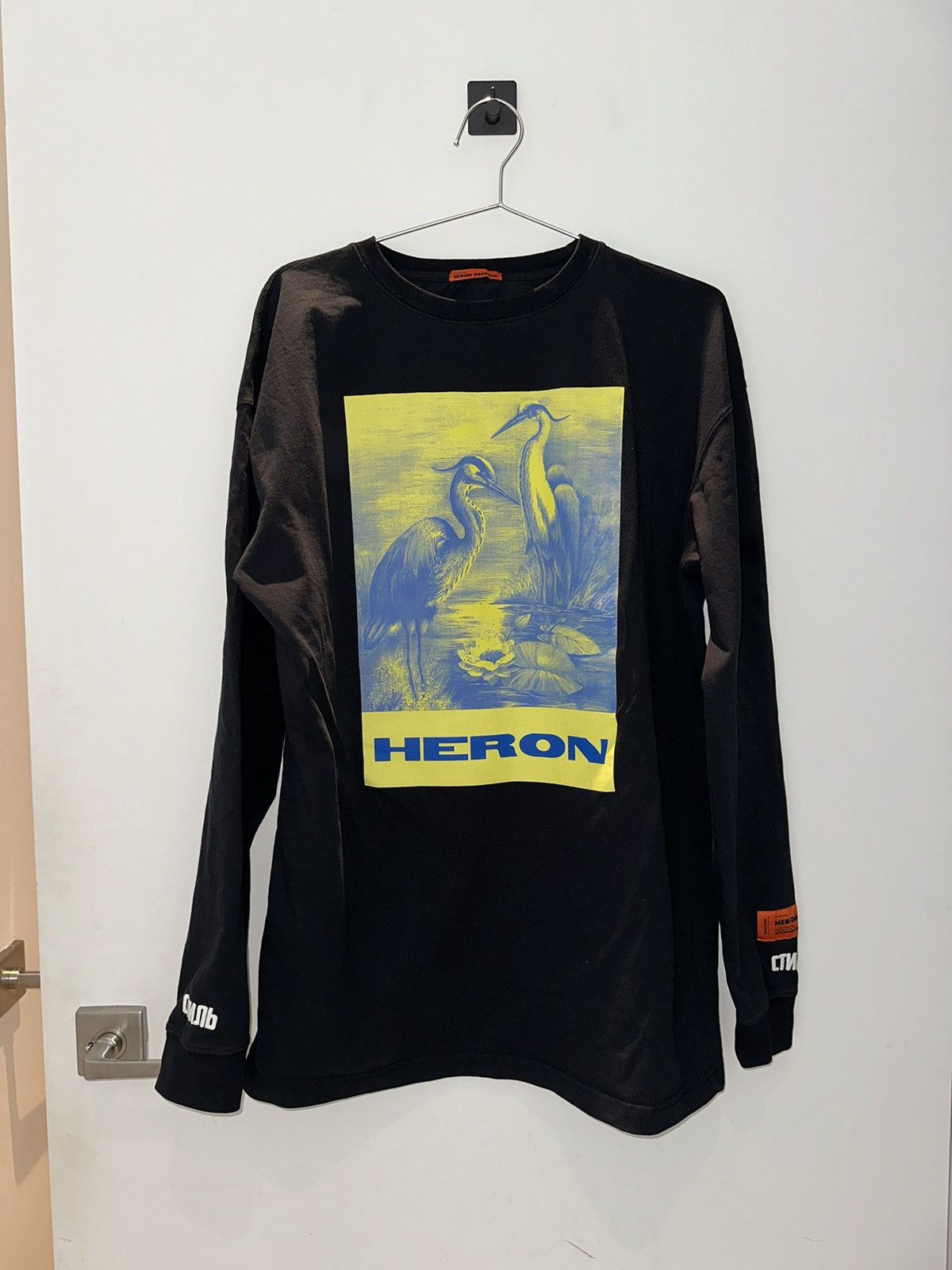 image of Black Heron Preston Long Sleeve, Men's (Size Small)