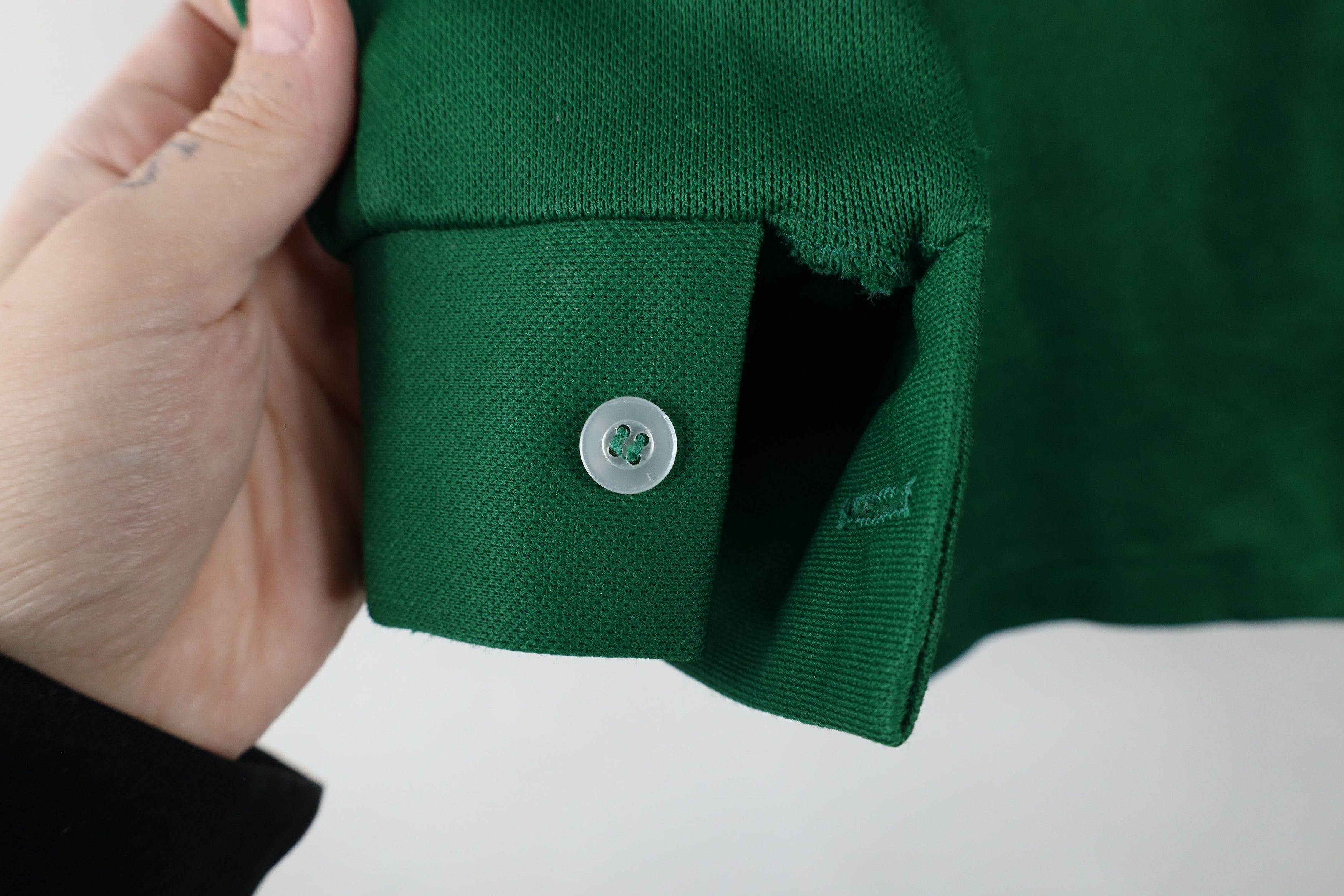 Vintage Vintage 70s Streetwear Knit Button Shirt Green USA Size L / US 10 / IT 46 - 5 Thumbnail