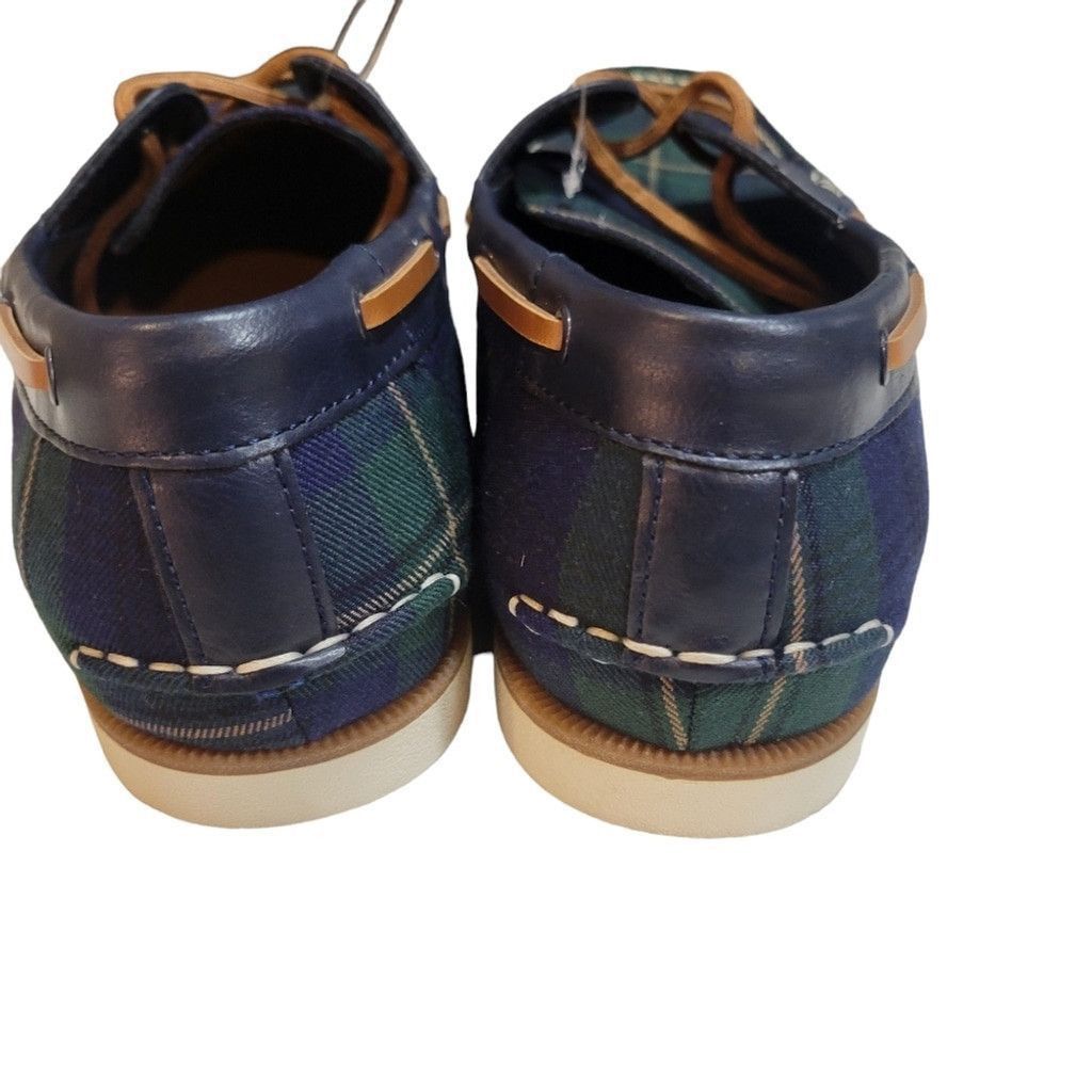 Club Room Club Room Elliott Check Blue Boat Shoes. Size 7.5M. NWOT Size US 7.5 / EU 40-41 - 5 Thumbnail