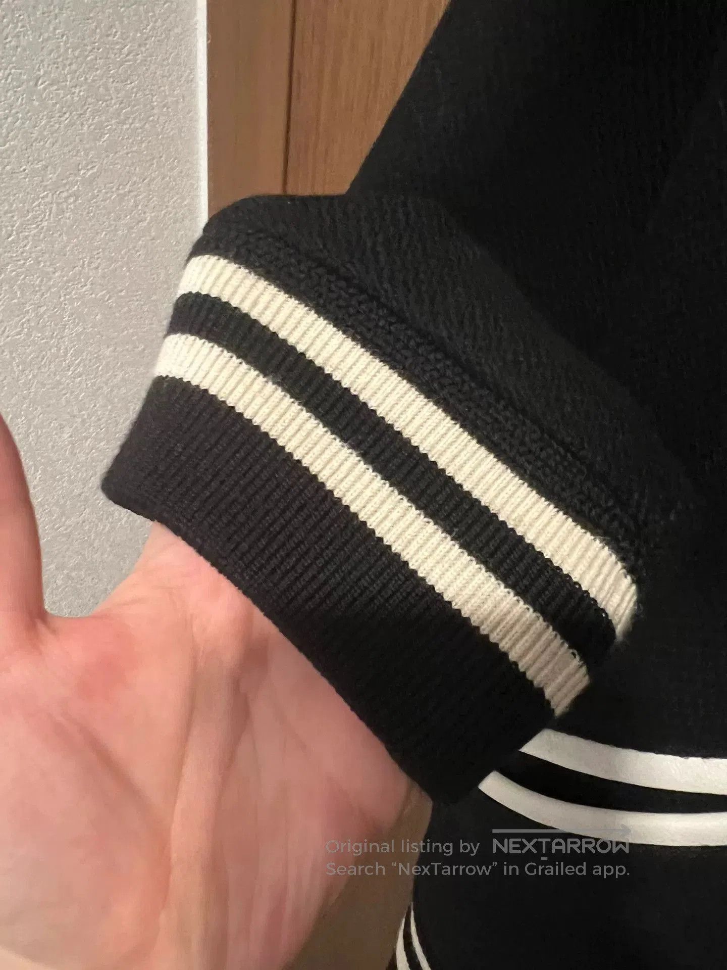 Saint Laurent Paris Saint Laurent Striped Black Baseball Jacket. Size US L / EU 52-54 / 3 - 4 Thumbnail