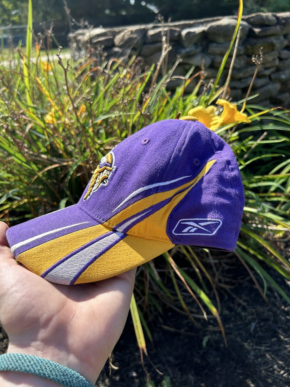 NFL × Reebok × Vintage 90s Reebok Vikings Hat Size ONE SIZE - 2 Thumbnail