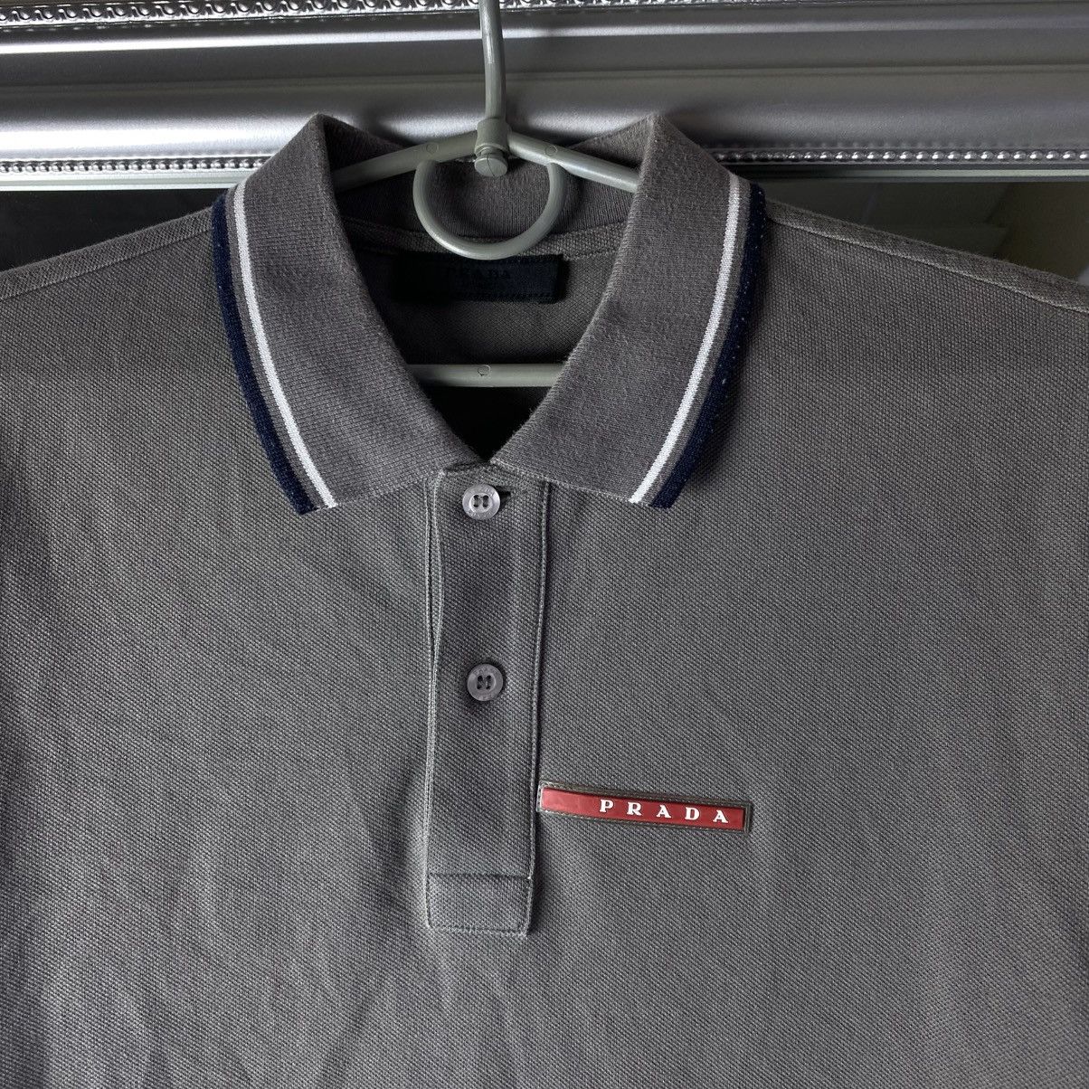 Prada Prada Polo T-Shirt Red Tab Size US M / EU 48-50 / 2 - 3 Thumbnail