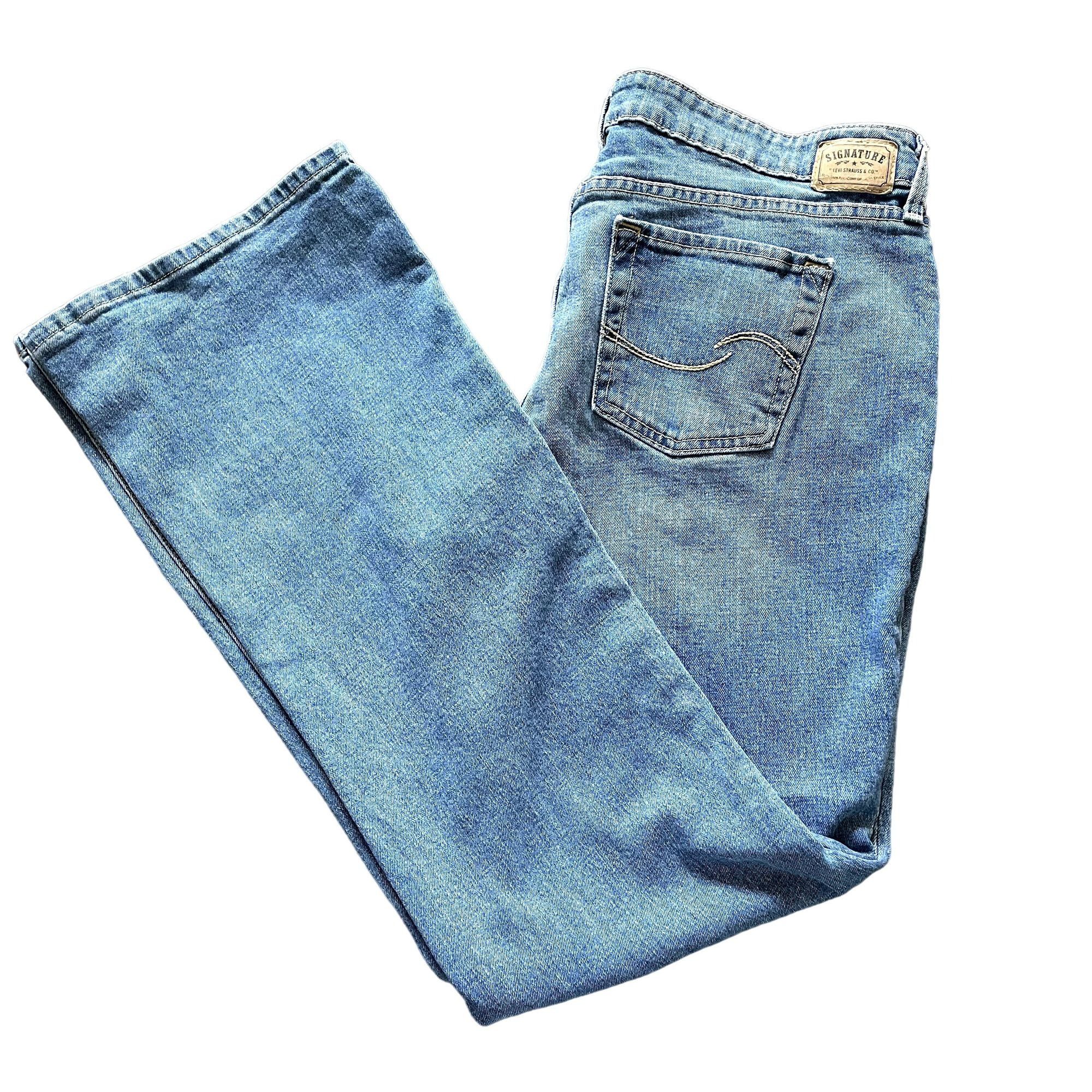 Levi's Womens Levi Stauss Blue Denim Jeans 14 Long Bootcut Pants u Size 36" / US 14 / IT 50 - 1 Thumbnail