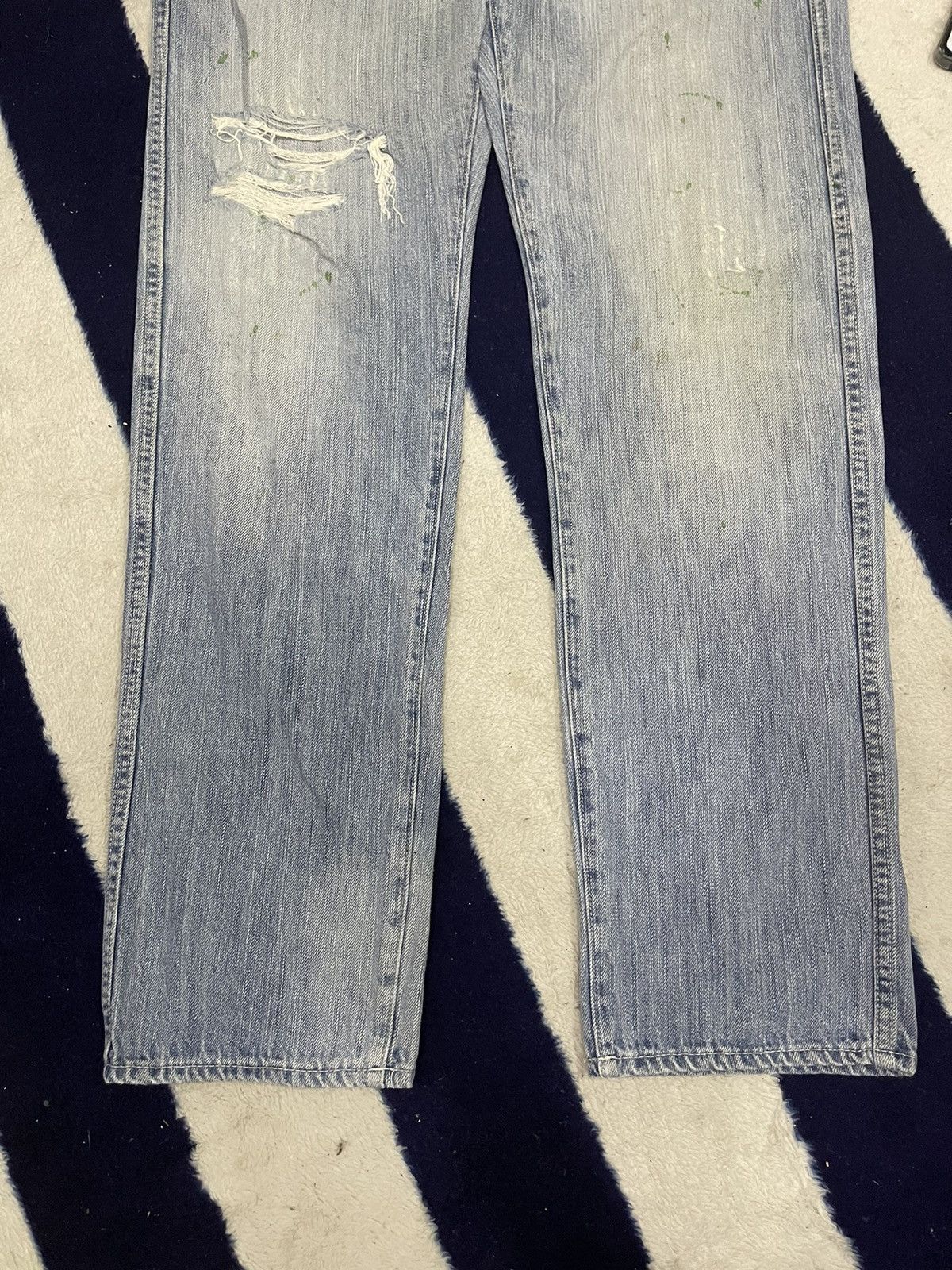 Global Work × Japanese Brand Global Work Distressed Jeans (13) Size US 36 / EU 52 - 15 Thumbnail