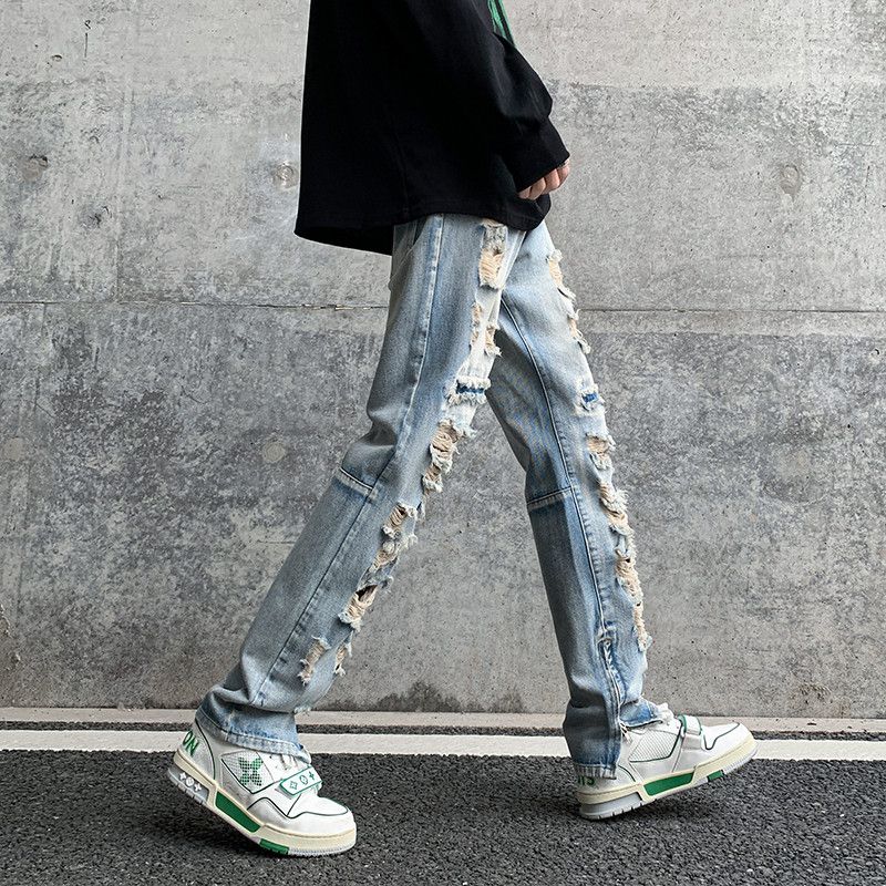 Straight Denim Pants