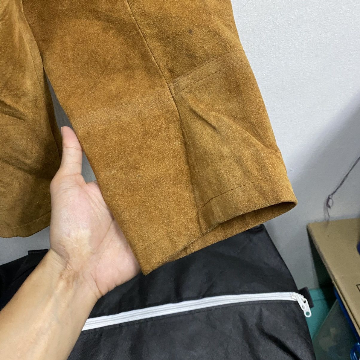 Japanese Brand Vintage Acoustic Japan Pull Over Single Layer Suede Leather Size US L / EU 52-54 / 3 - 7 Thumbnail
