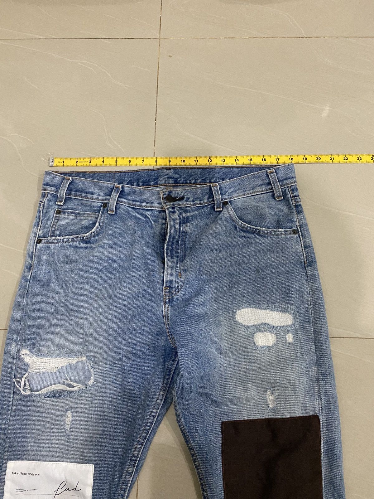 Levi's Levis 505c Kurt Cobain Patehed Custom Jens Size US 36 / EU 52 - 4 Thumbnail