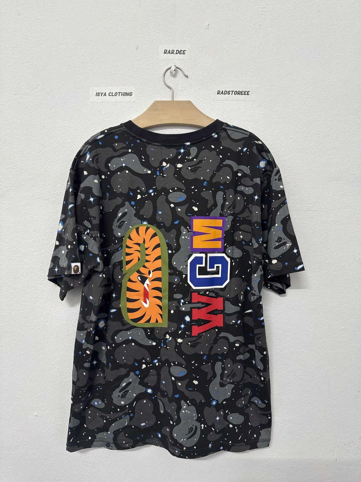 Bape A Bathing Ape Shark Glow In the Dark Tee Size US L / EU 52-54 / 3 - 7 Thumbnail