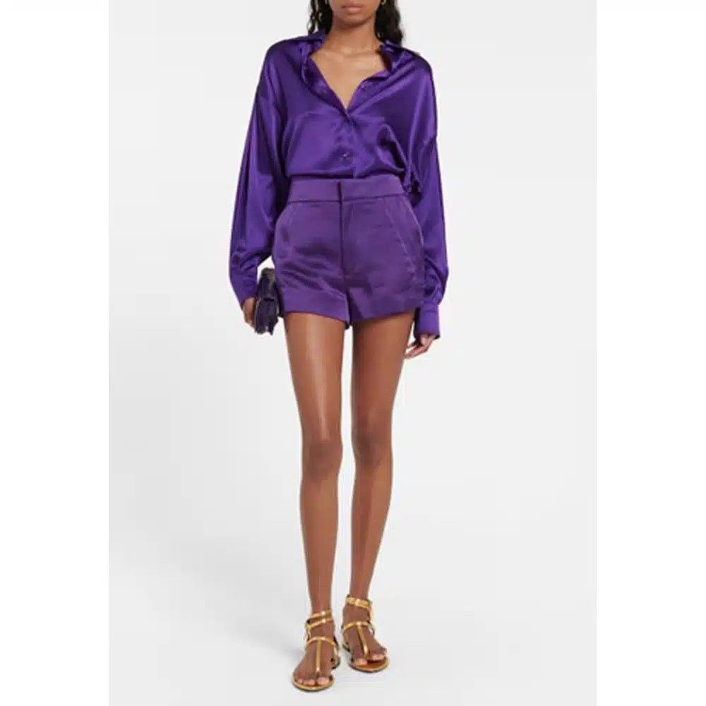 Tom Ford o1loc1c1224 SH0032 Short in Purple Size 27" / US 4 / IT 40 - 2 Thumbnail