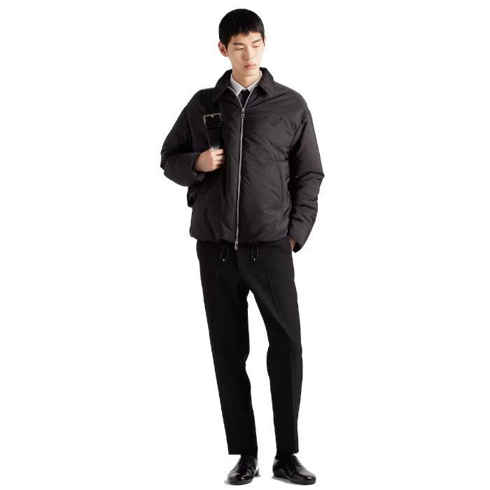 Prada o1mt1gz0226 Re-Nylon Padded Polyamide Jacket in Black Size US M / EU 48-50 / 2 - 2 Thumbnail