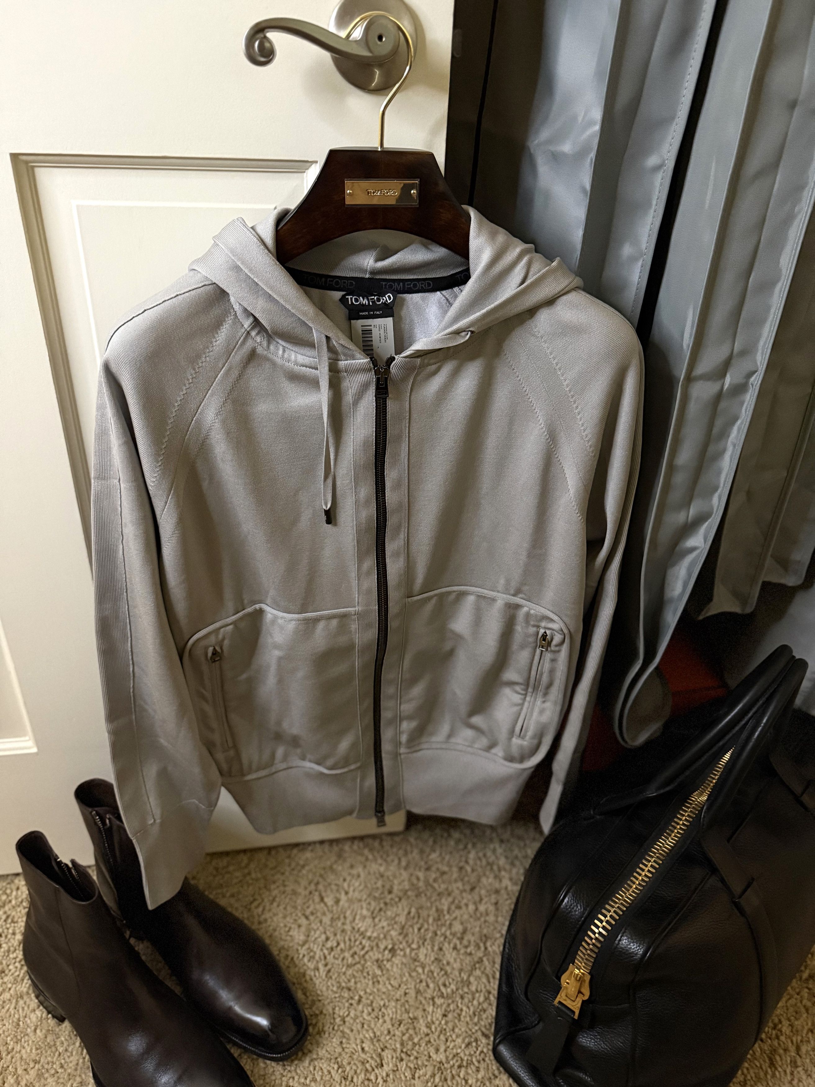 Tom Ford Fits 48-50 IT, Ultra Rare Silk Blend $3,000 Hoodie Size US XS / EU 42 / 0 - 3 Thumbnail