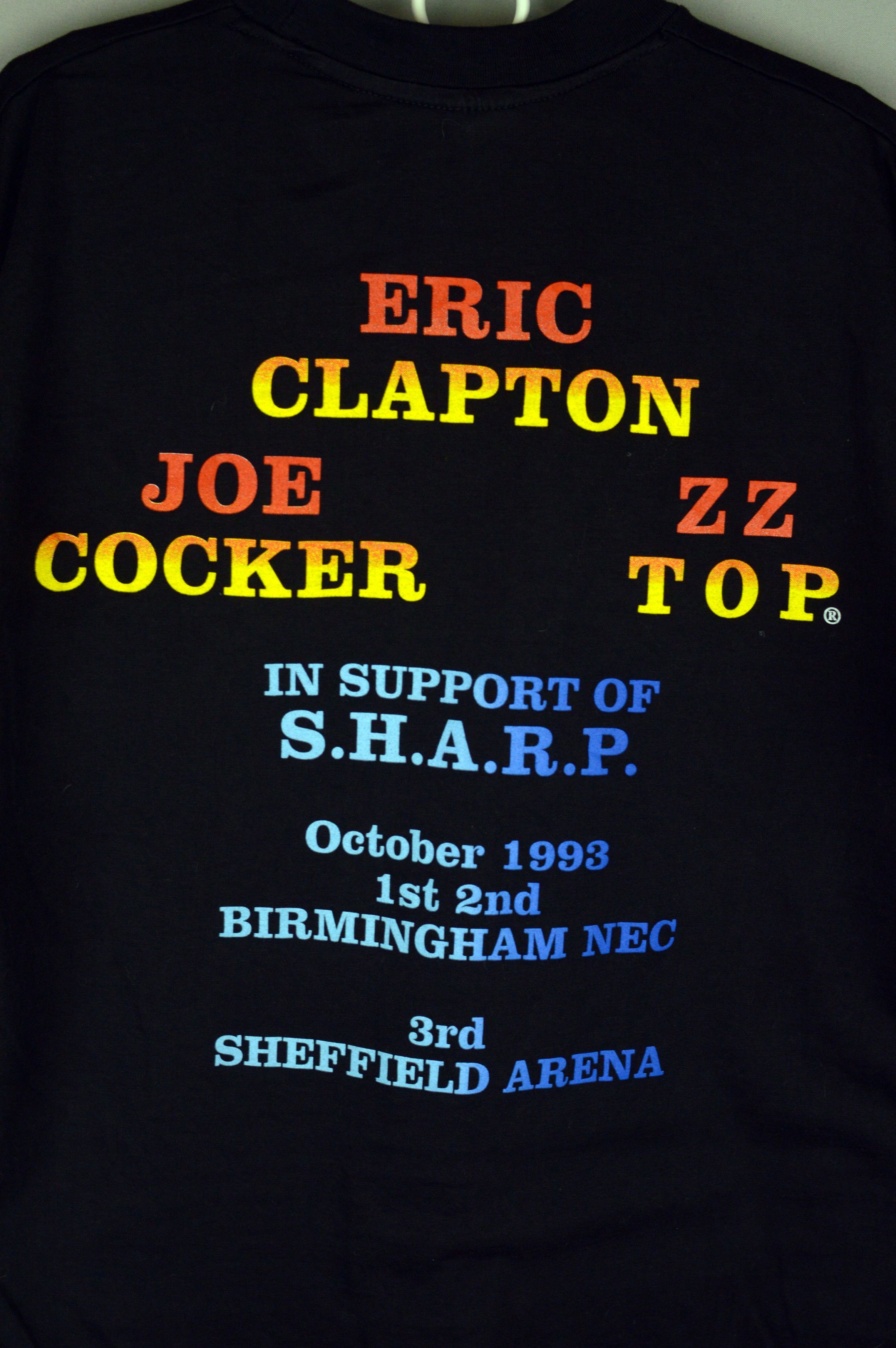 Vintage Vintage Eric Clapton Joe Cocker ZZ Top 1993 t shirt Size US L / EU 52-54 / 3 - 6 Thumbnail