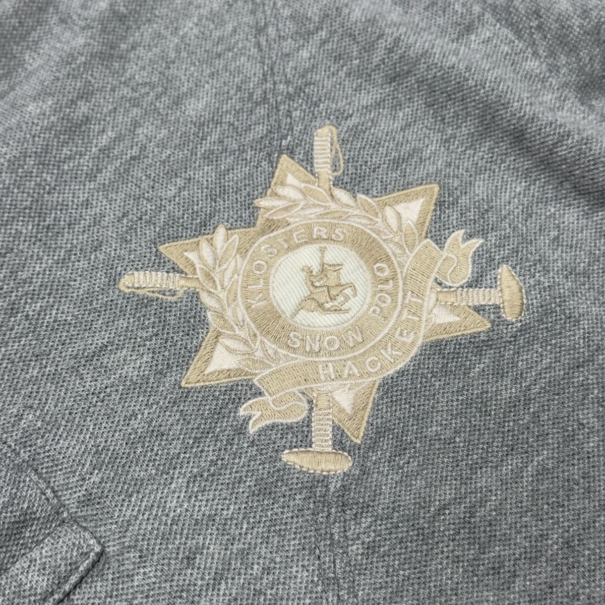 Hackett Hackett London Tailored Fit Embroidered Logo Snow Polo Shirt Size US M / EU 48-50 / 2 - 10 Thumbnail