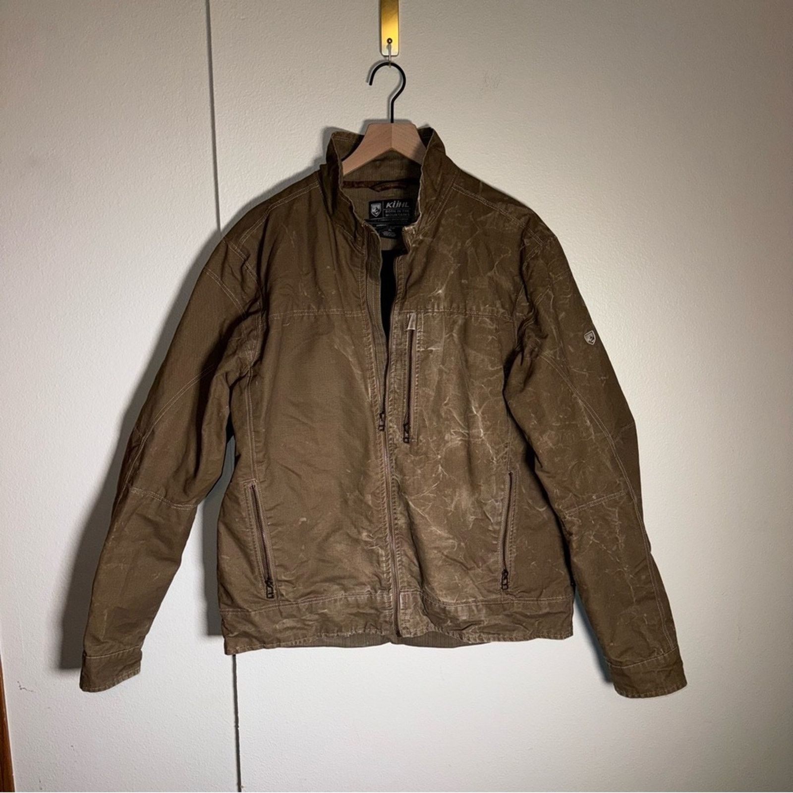 Kuhl KÜHL Mens Burr Field thrashed jacket bleach distressing XL Size US XL / EU 56 / 4 - 4 Thumbnail