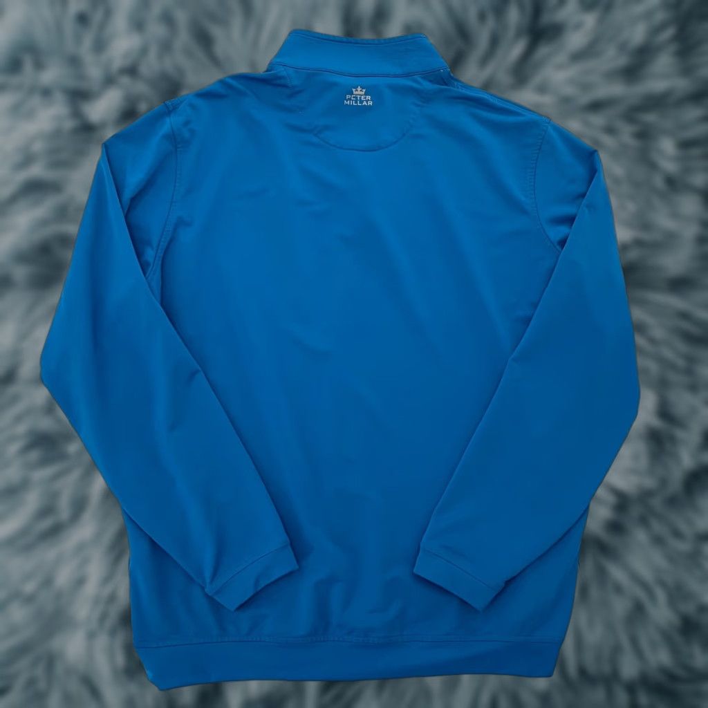 Peter Millar Peter Millar Sweater Adult XL Blue Wicking Perth Performance 1/4 Zip Scioto Golf Shirt Hoodie Hat? Size US XXL / EU 58 / 5 - 1 Thumbnail