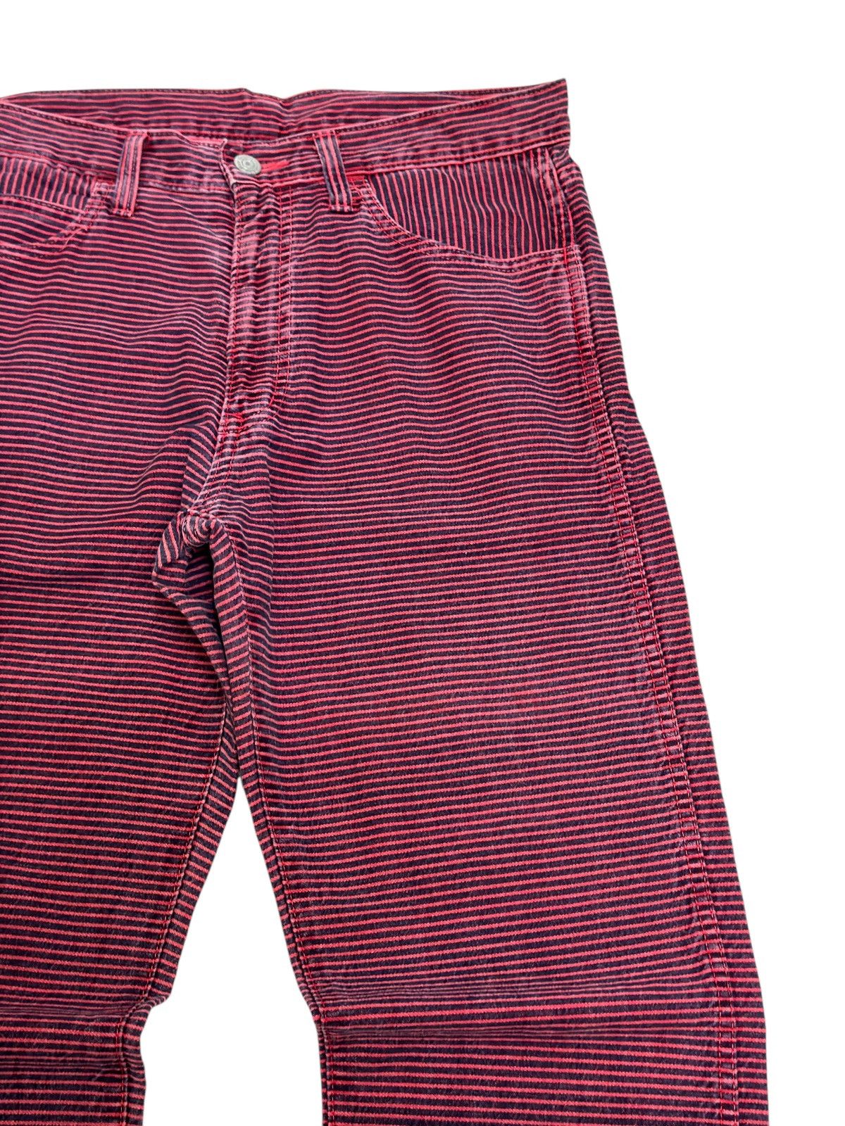 Johnbull John Bull Red Striped Pants Vintage Japanese Straight Fit Size US 30 / EU 46 - 5 Thumbnail
