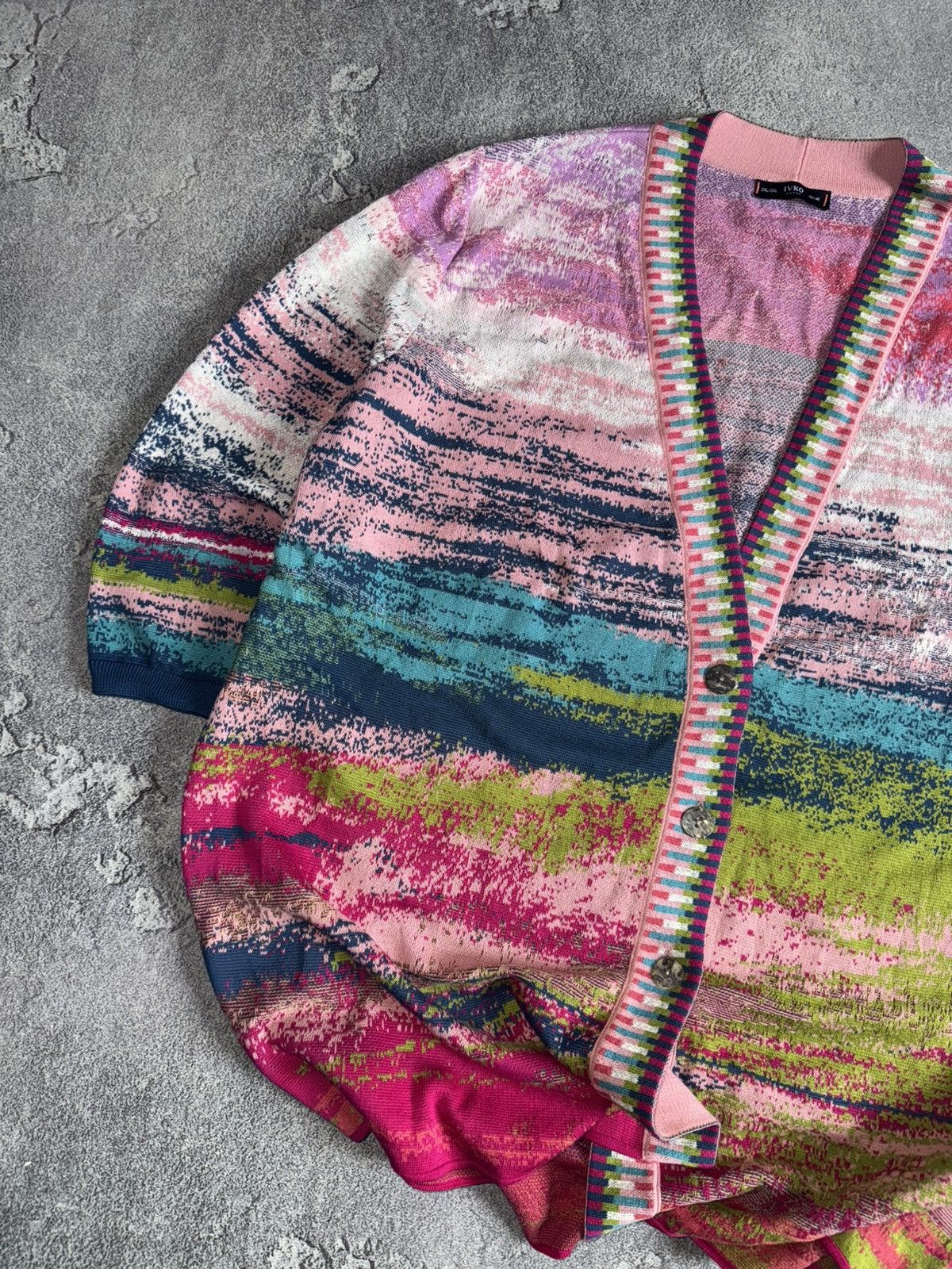 Dale Of Norway × Designer × Moods of Norway Ivko 2XL/3XL button up multicolour cardigan sweater knitwear Size XXL / US 16-18 / IT 52-54 - 2 Thumbnail