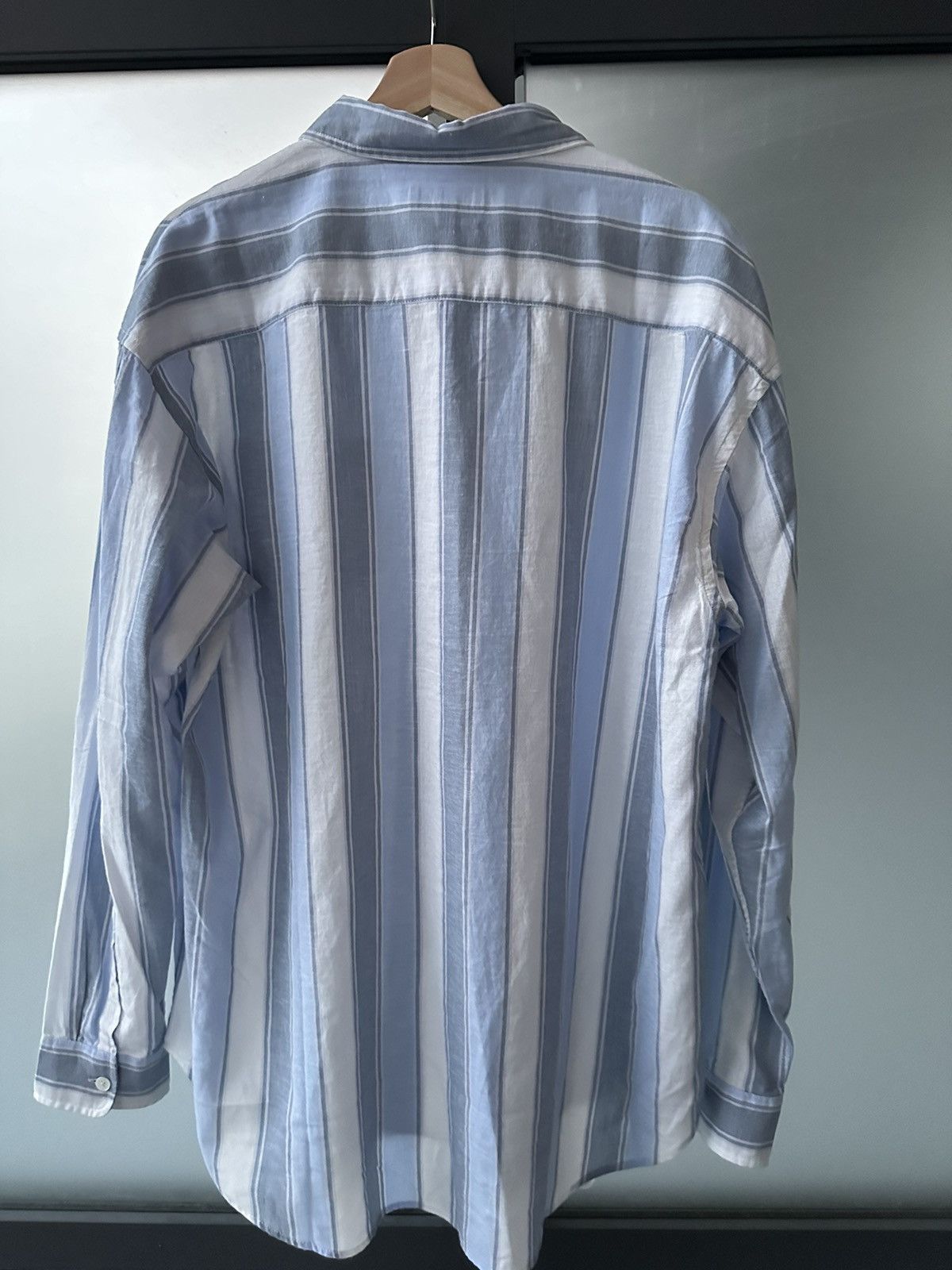 Stussy Stussy Wide Striped Shirt Surfman Logo Size M Size US M / EU 48-50 / 2 - 3 Thumbnail