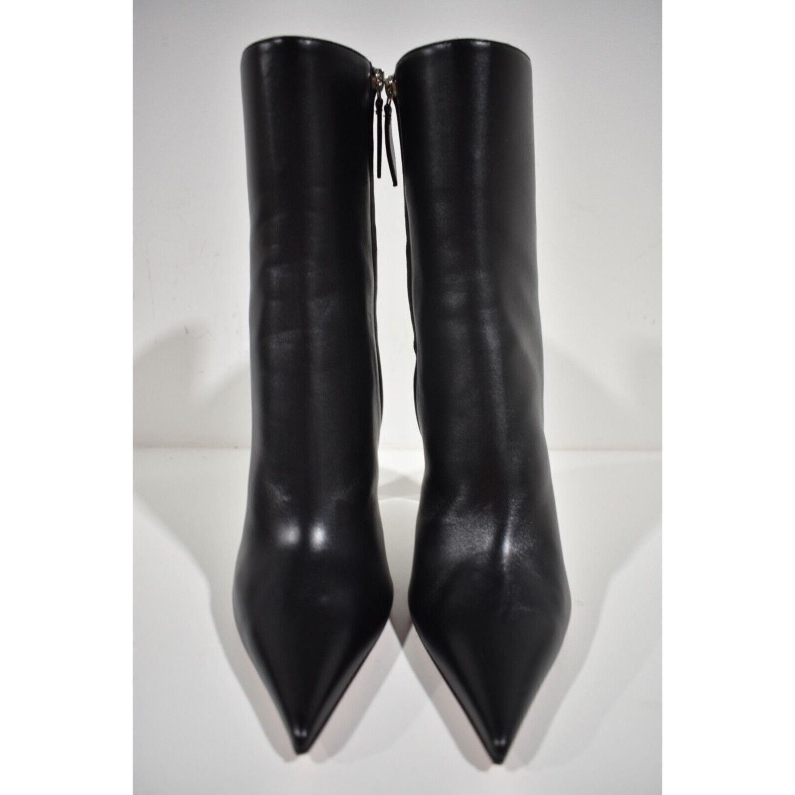 Amina Muaddi Amina Muaddi Pernille Half Glass Black Leather Clear Wedge Size US 8.5 / IT 38.5 - 7 Thumbnail