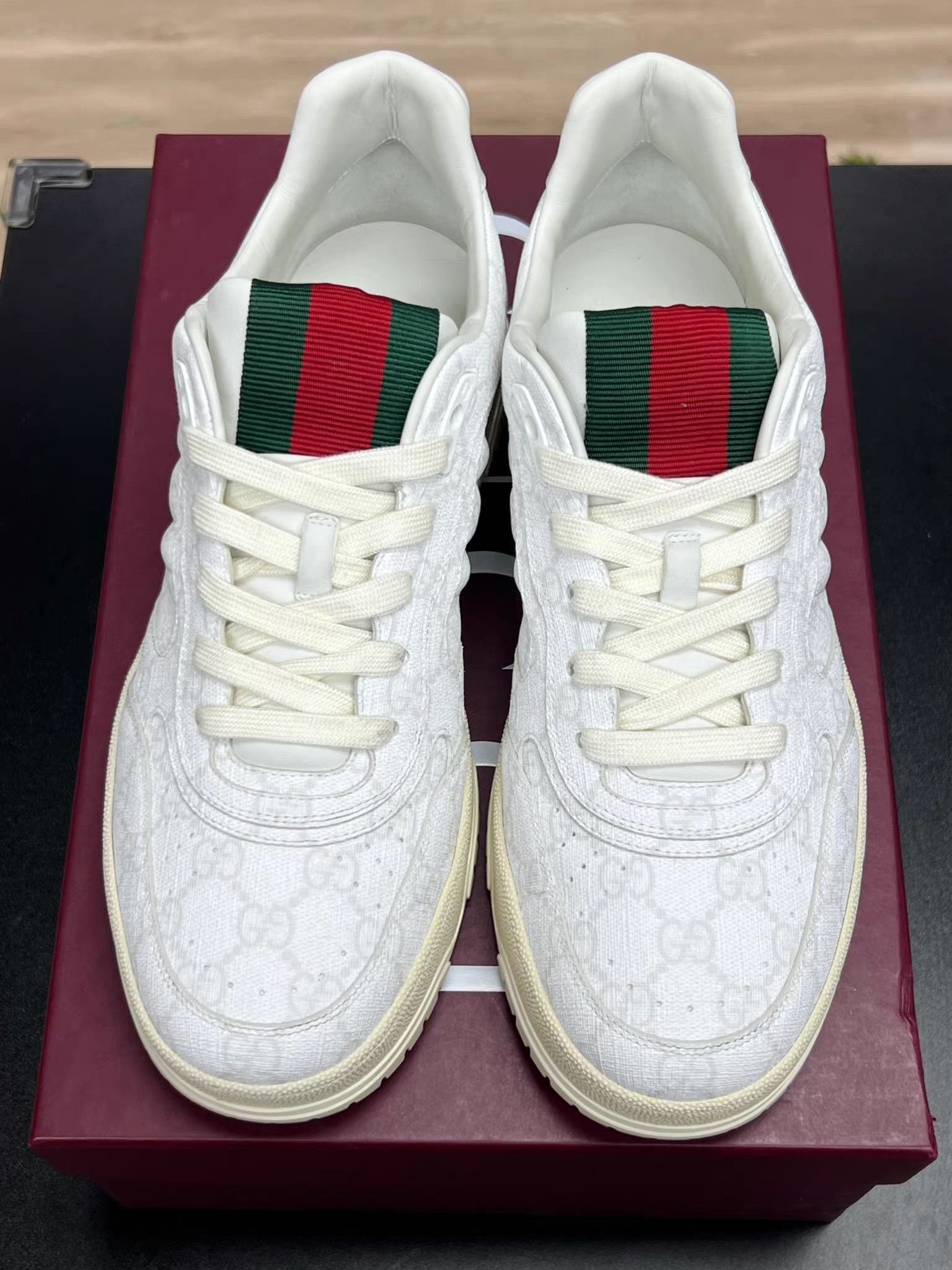 Gucci GUCCI Re-Web All-Over Print White K15 Size US 10 / EU 43 - 3 Thumbnail