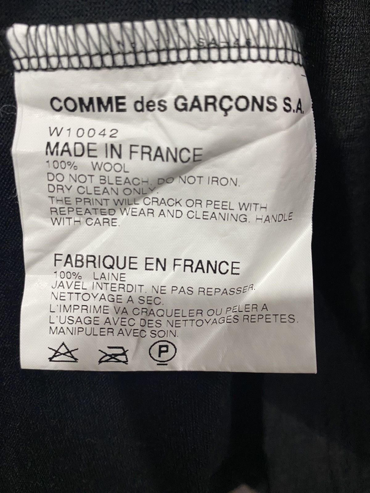Comme des Garcons Comme Des Garcons Wool Long Sleeve Shirt Size US M / EU 48-50 / 2 - 11 Thumbnail