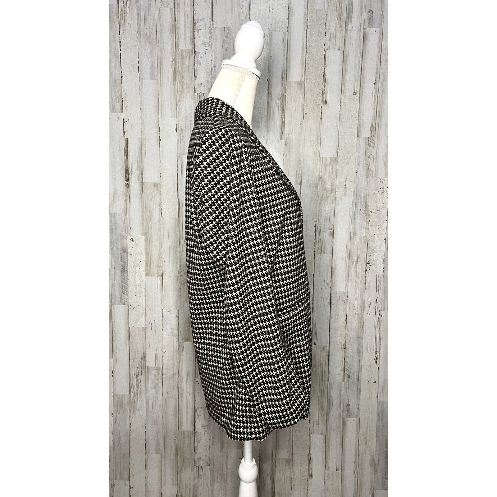 Sanctuary Sanctuary Women's Blazer Medium Multicolor Mini Houndstooth Size M / US 6-8 / IT 42-44 - 5 Thumbnail