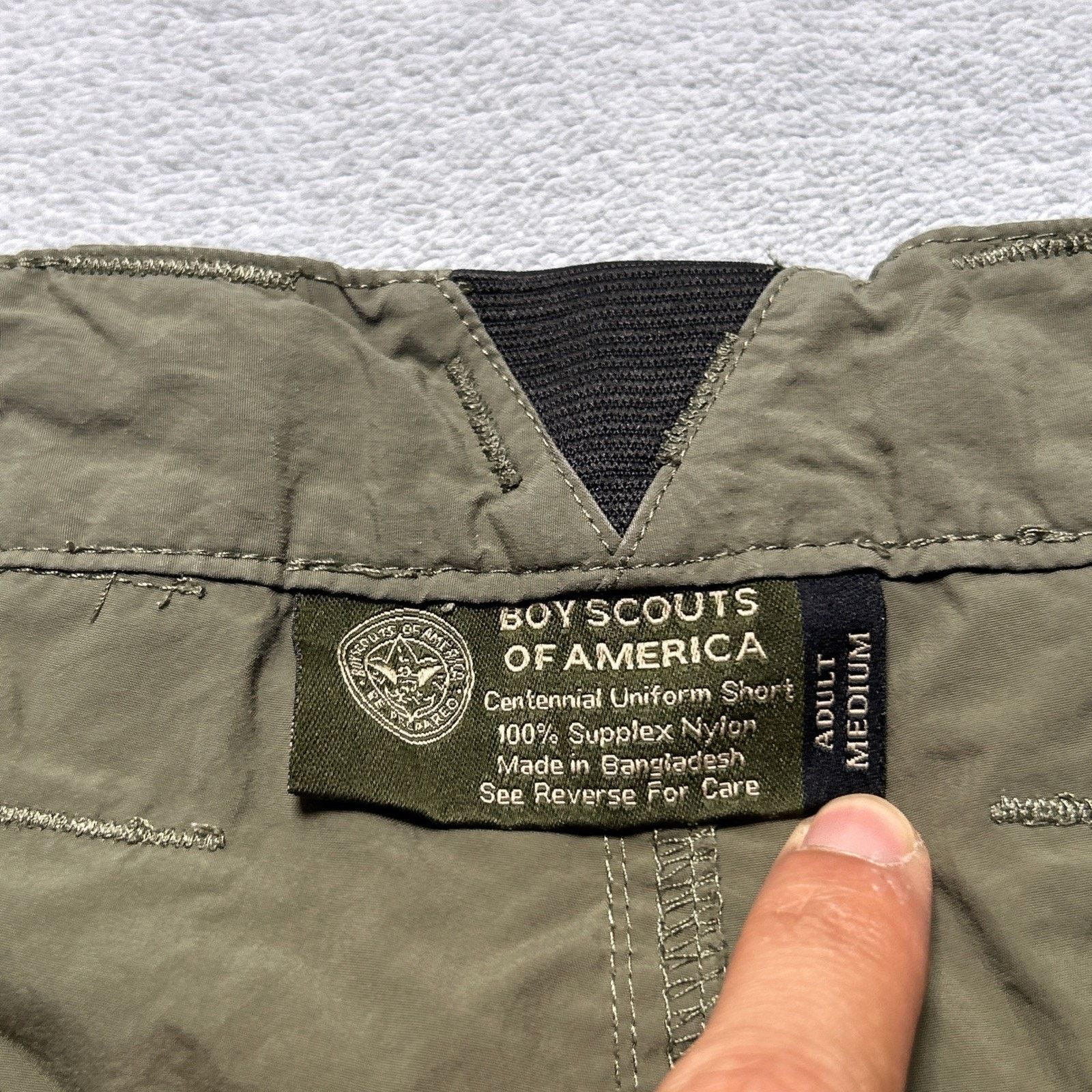Wrangler BSA Baggy Cargo Shorts Mens Medium 35x11 Boy Scouts America Size US 35 - 5 Thumbnail