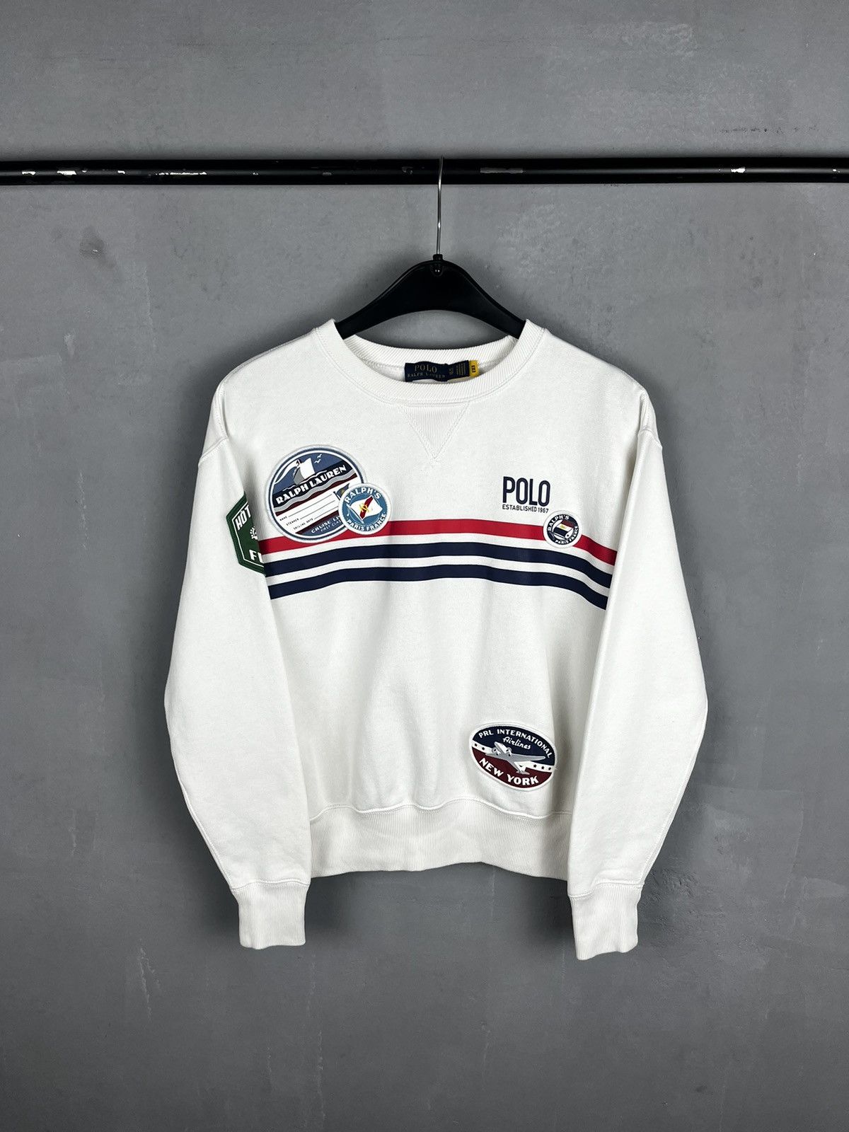 Polo Ralph Lauren × Ralph Lauren Polo Ralph Lauren Patched Patch sweatshirt Size XS / US 0-2 / IT 36-38 - 5 Thumbnail