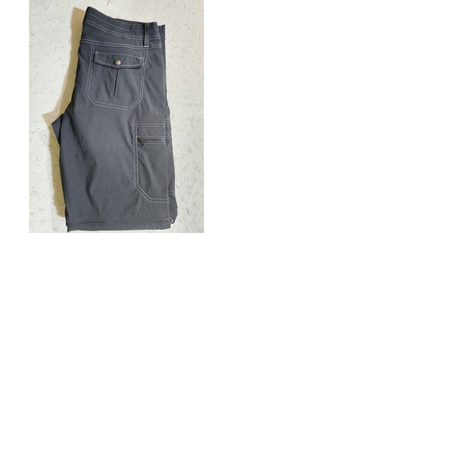 Vintage Kuhl Convertible Hiking Pants Womens Size 8 Reg 32 Inseam Gray RipStop Outdoor Cargo Size 30" / US 8 / IT 44 - 9 Thumbnail