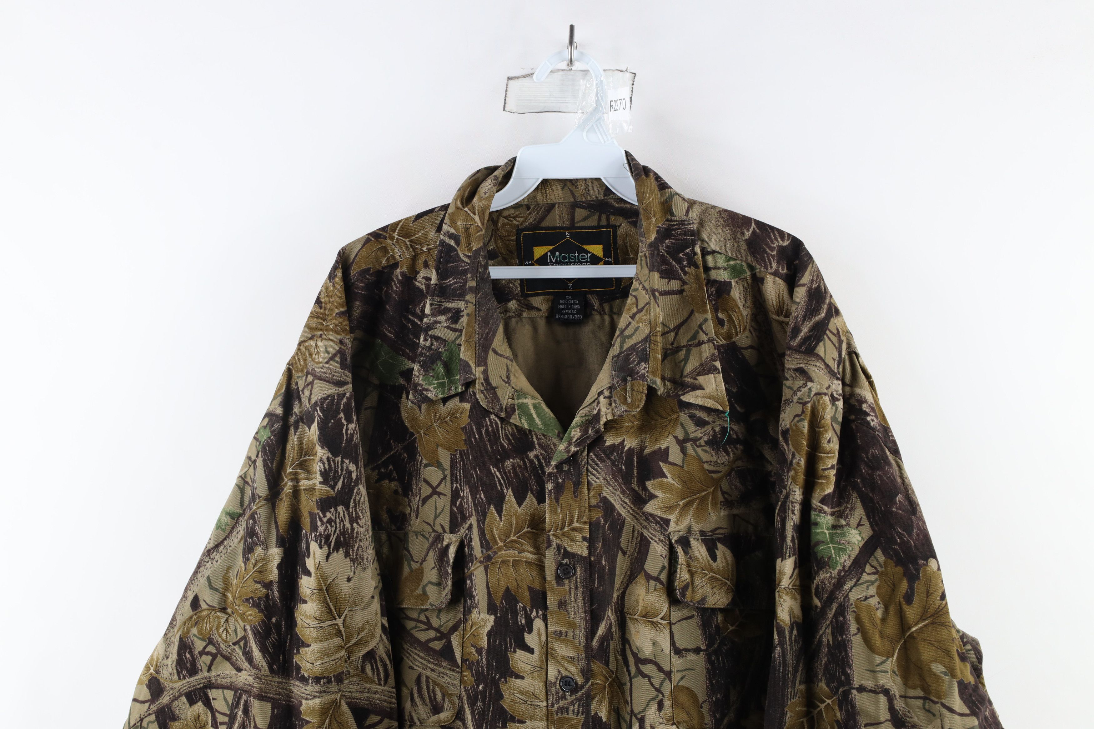 Vintage Vintage 90s Streetwear Heavyweight Camouflage Button Shirt Size US XXL / EU 58 / 5 - 2 Thumbnail