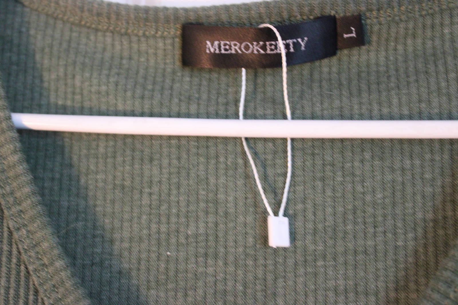 Other Merokeety Sleeveless Ribbed Knit Tank Top in Olive Green Med Size M / US 6-8 / IT 42-44 - 4 Thumbnail