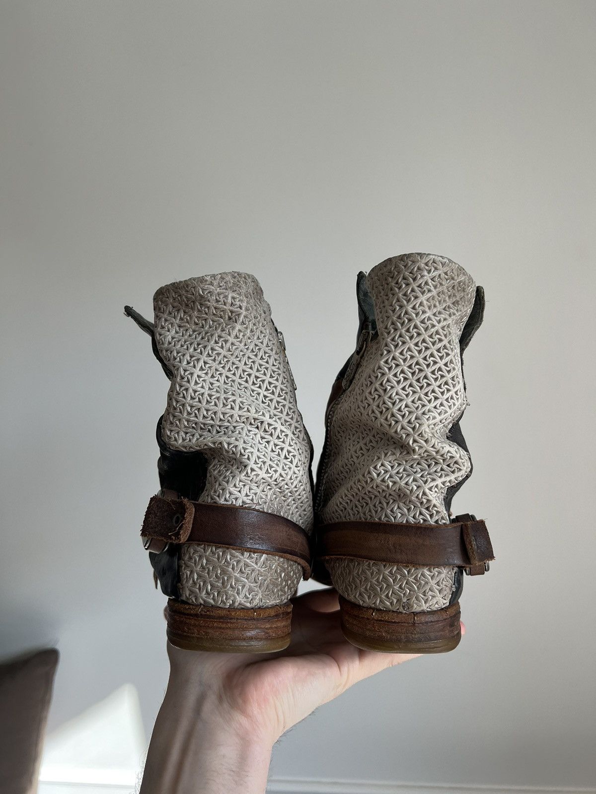 A.S.98 × Guidi A.S 98 Avant Garde Leather Airstep Shoes Boots Size US 8 / IT 38 - 6 Thumbnail