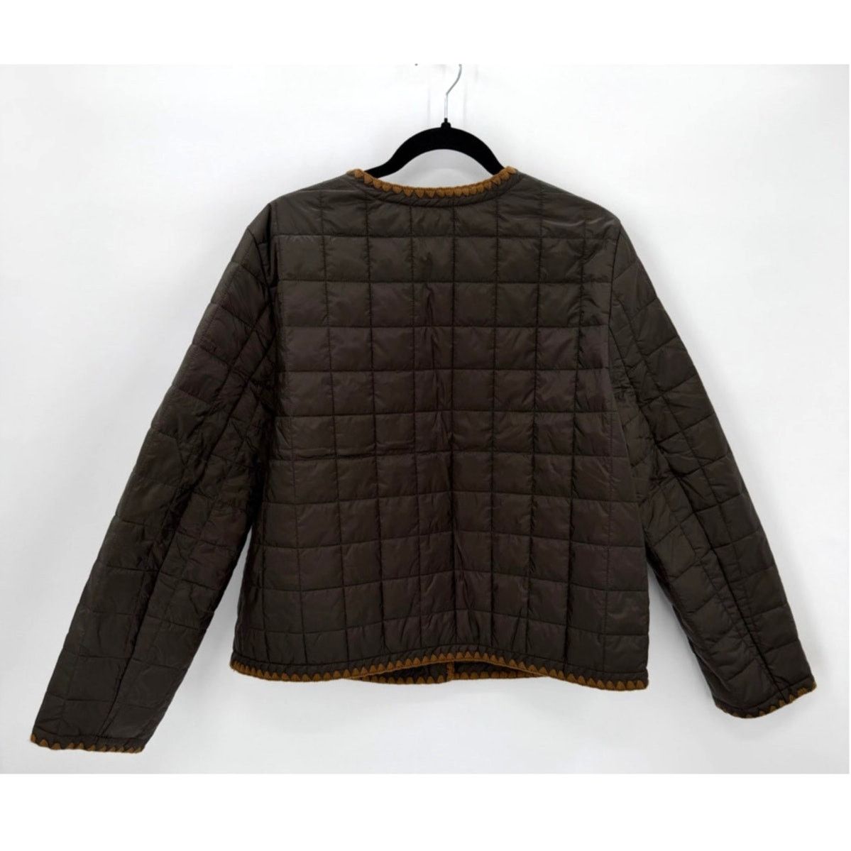 J.McLaughlin NWT J. McLaughlin Danilka Olive Green/Brown Quilted Jacket Size XL / US 12-14 / IT 48-50 - 5 Thumbnail