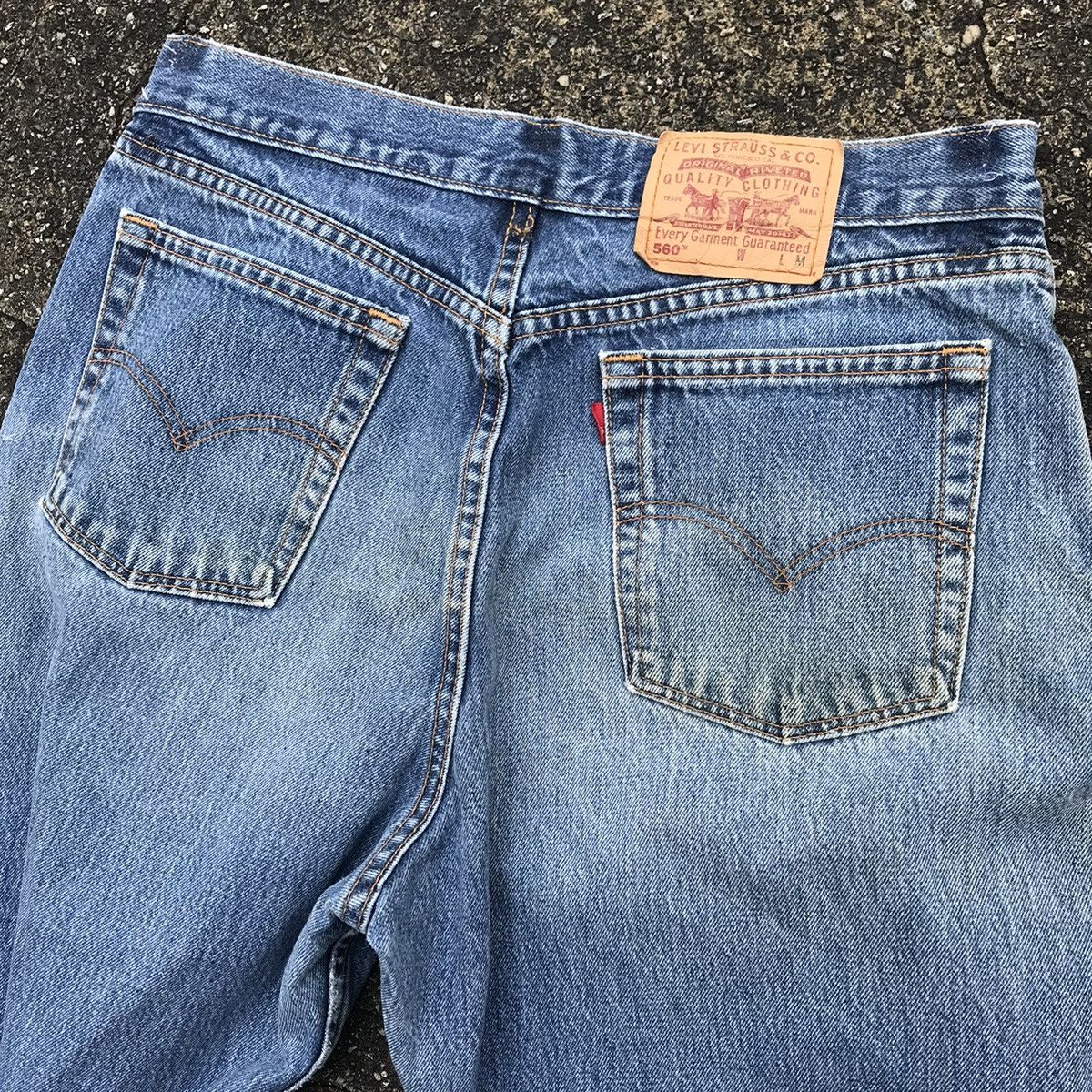 Levi's Vintage Clothing × Vintage Vintage Chopped 90s LEVIS MADE IN USA 560 512 Button Jeans Size US 32 / EU 48 - 8 Thumbnail