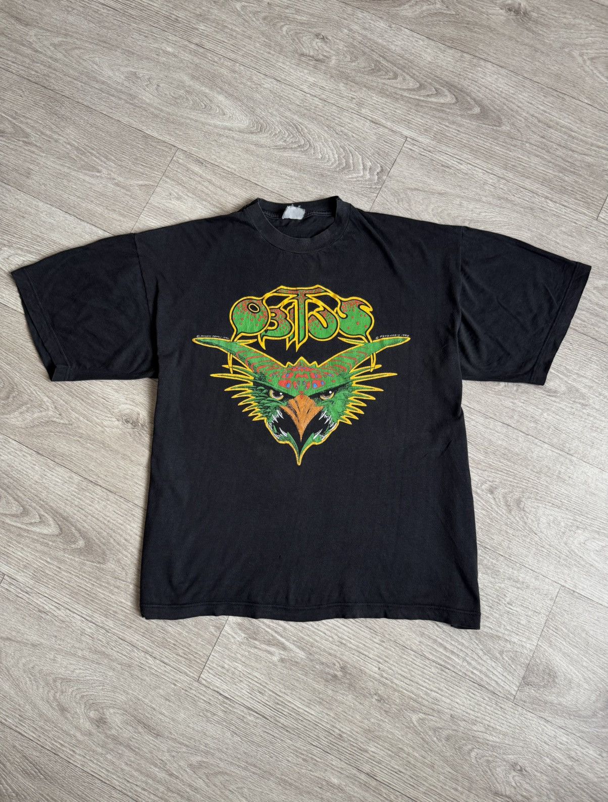 Vintage Vintage 1990 Obitus Psygnosis Roger Dean Video Game T-shirt Size US XL / EU 56 / 4 - 1 Thumbnail