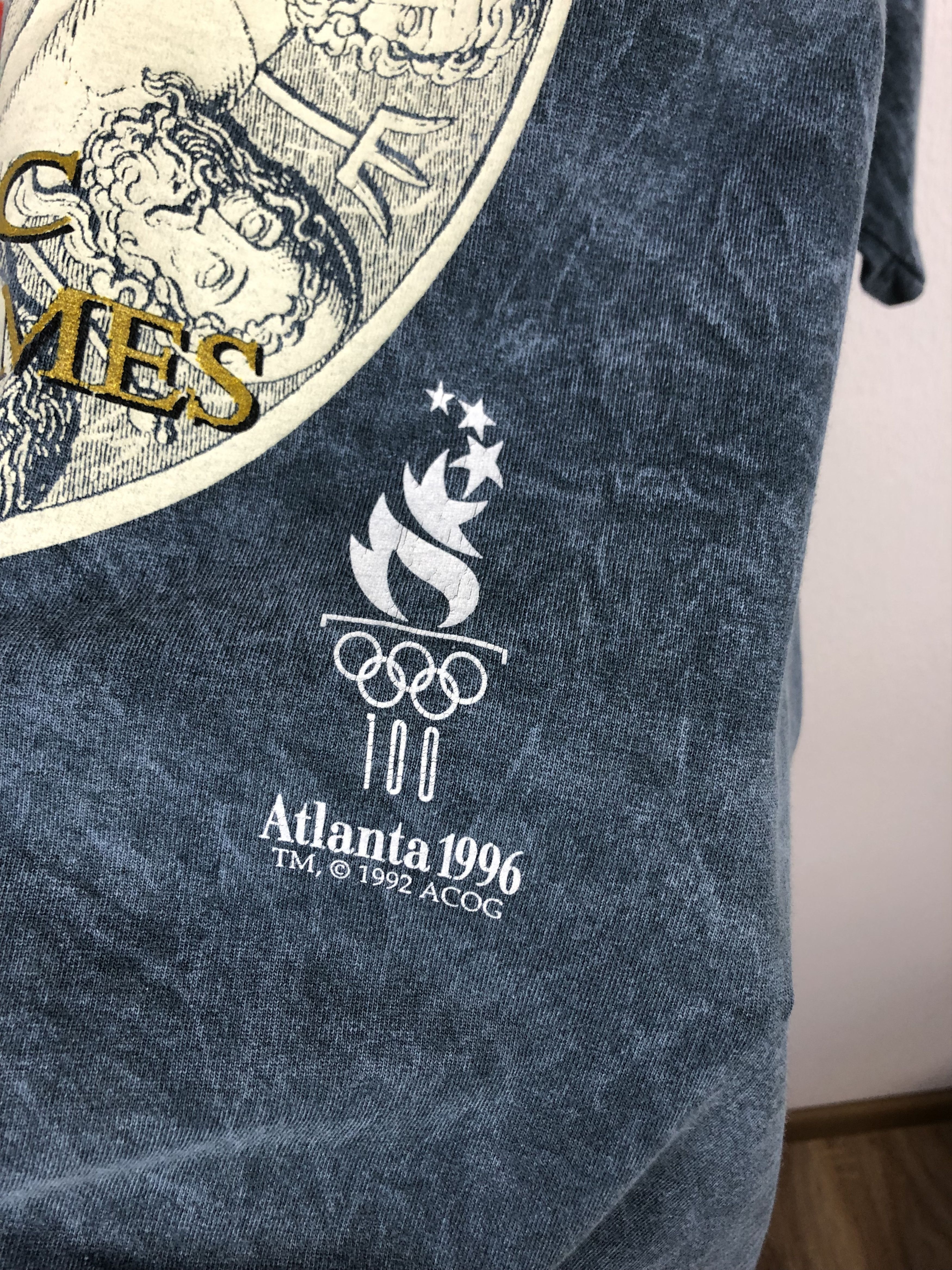 Vintage Vintage 90's Atlanta Olympic Summer Games Shirt Tee Jersey Size US XXL / EU 58 / 5 - 4 Thumbnail