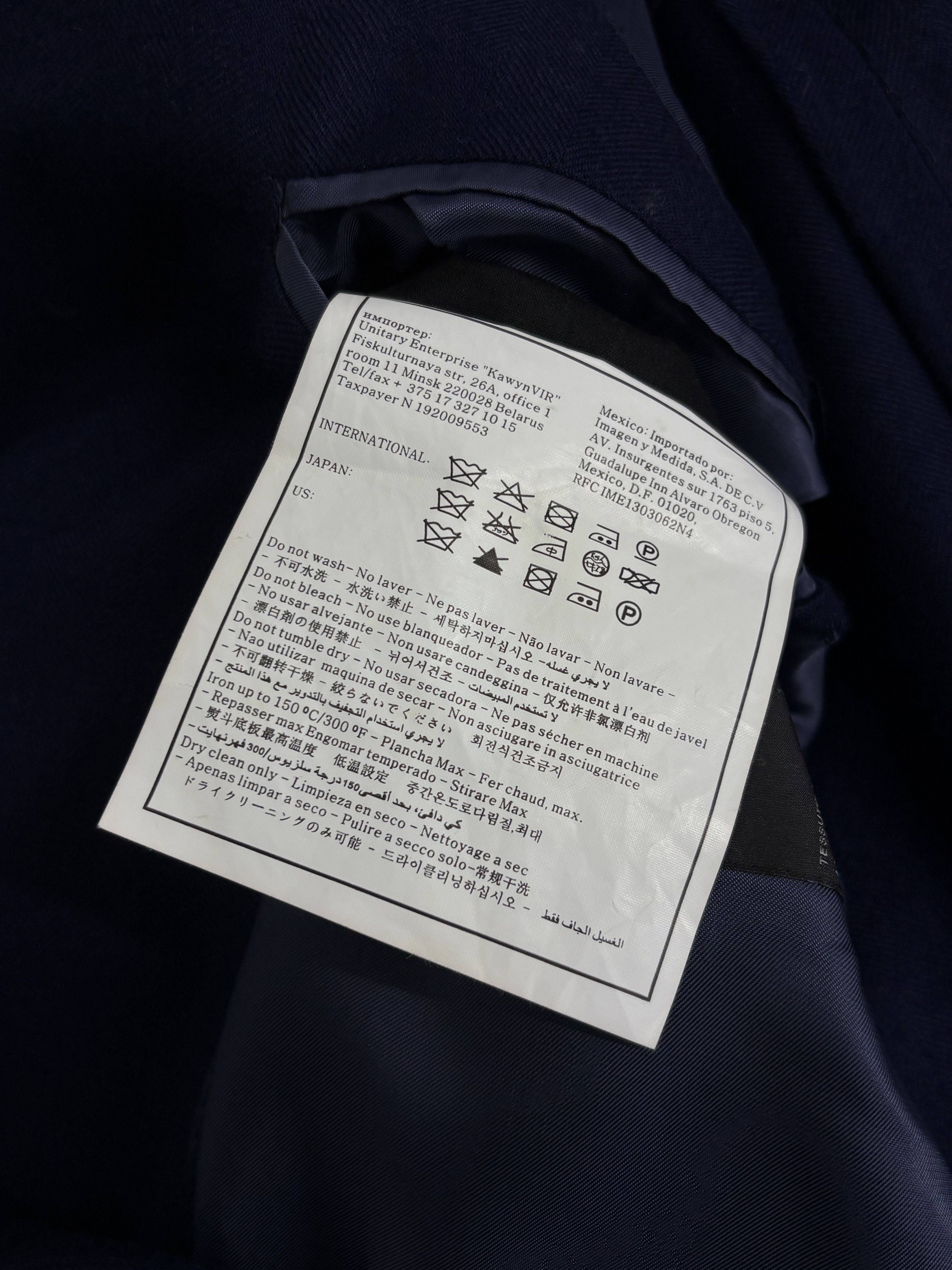Suitsupply Suitsupply Havana HL 100% Pure Cashmere Navy Blazer Jacket Size 48R - 22 Thumbnail
