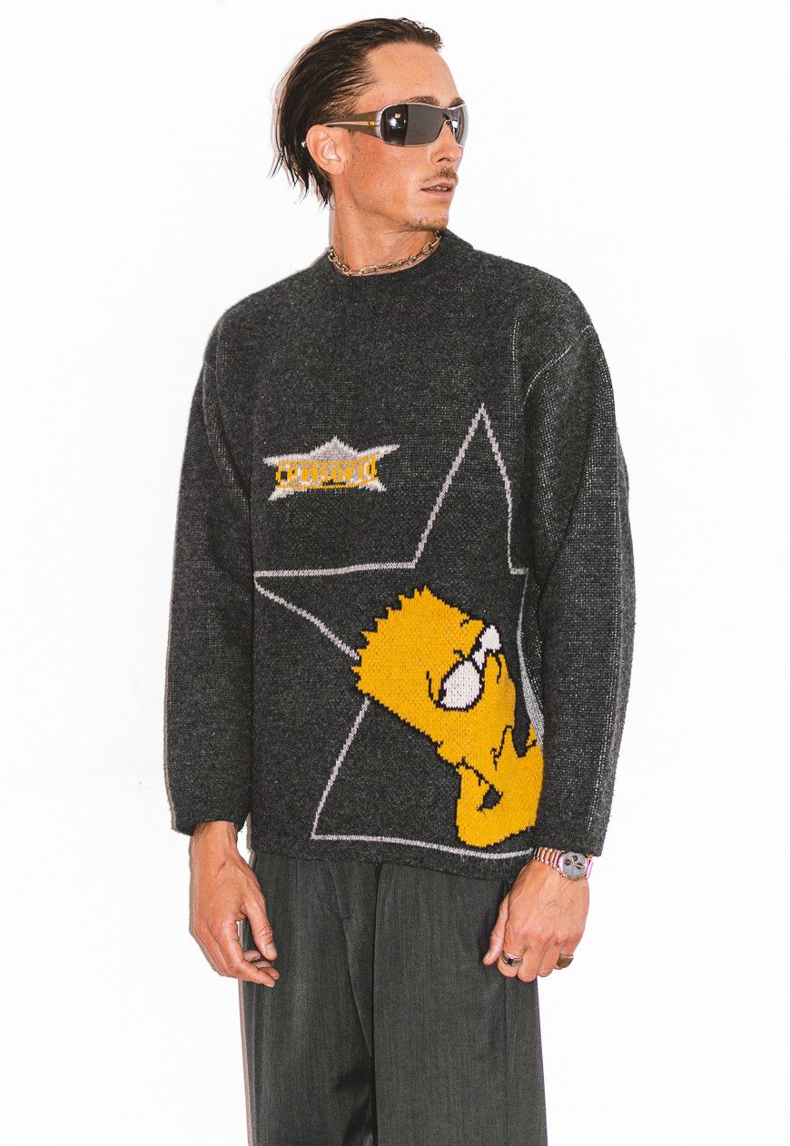 The Simpsons × Vintage Rare Y2k Bart Simpson MovieStar cartoon graphic Sweater Size US M / EU 48-50 / 2 - 7 Thumbnail