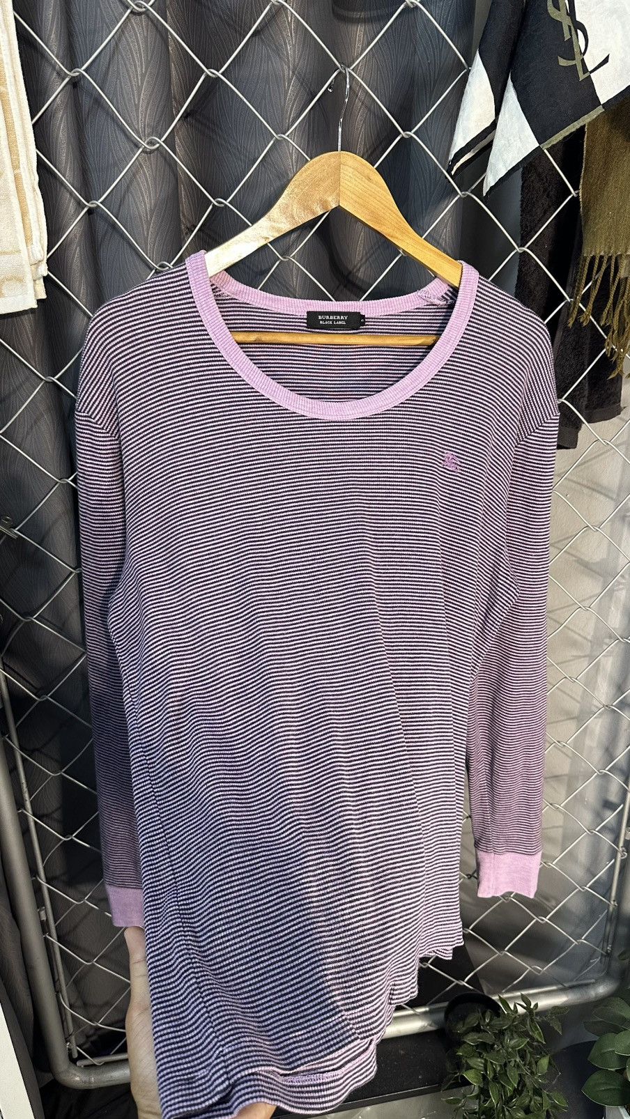 Burberry Burberry Black Label Long-Sleeve Striped T-shirt Size M / US 6-8 / IT 42-44 - 2 Thumbnail