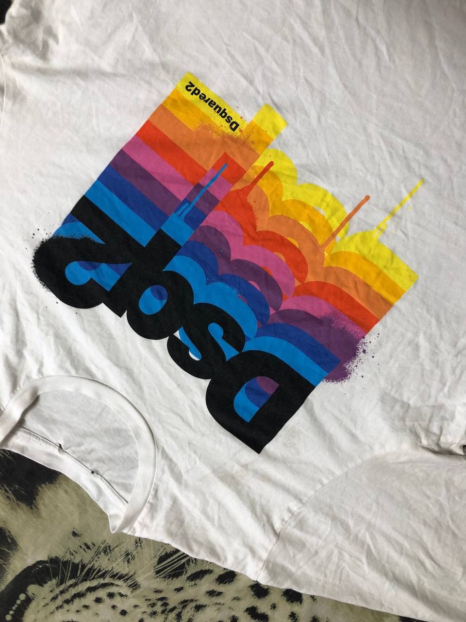 Dsquared2 Vintage Dsquared2 Y2K Logo 100% Cotton Short Sleeve T-Shirt Size US M / EU 48-50 / 2 - 4 Thumbnail