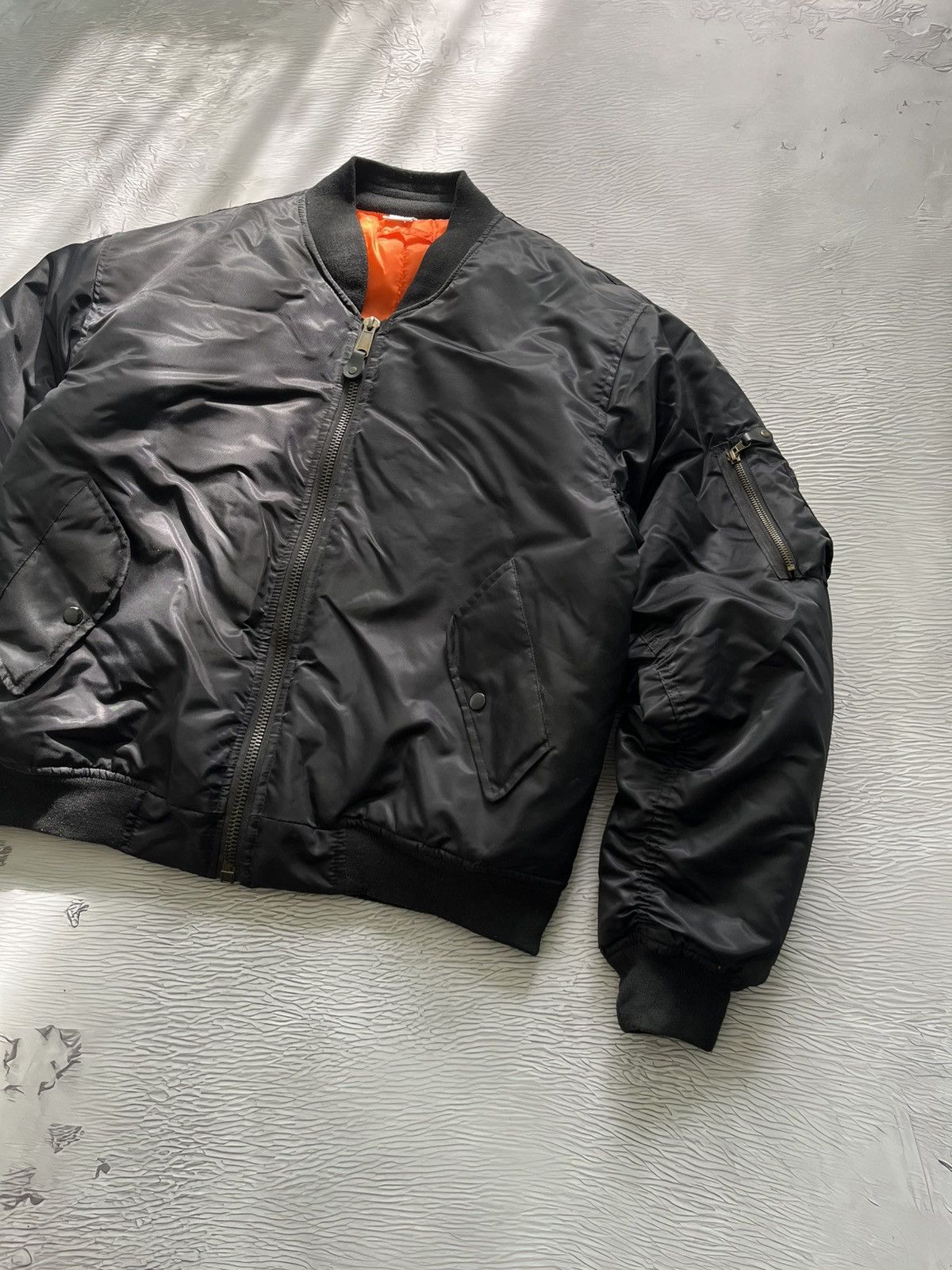 Vintage Vintage Bomber Jacket Black Military Aviator Size US M / EU 48-50 / 2 - 3 Thumbnail